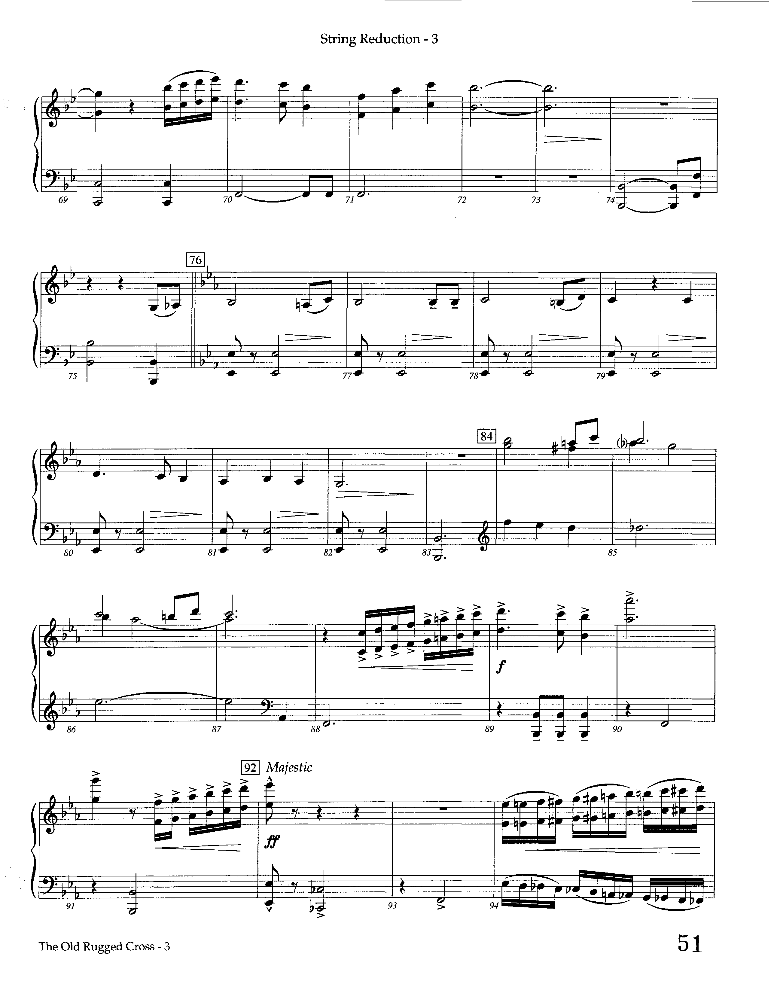 The Old Rugged Cross (Instrumental) String Reduction (Lifeway Worship / Arr. Marty Hamby)