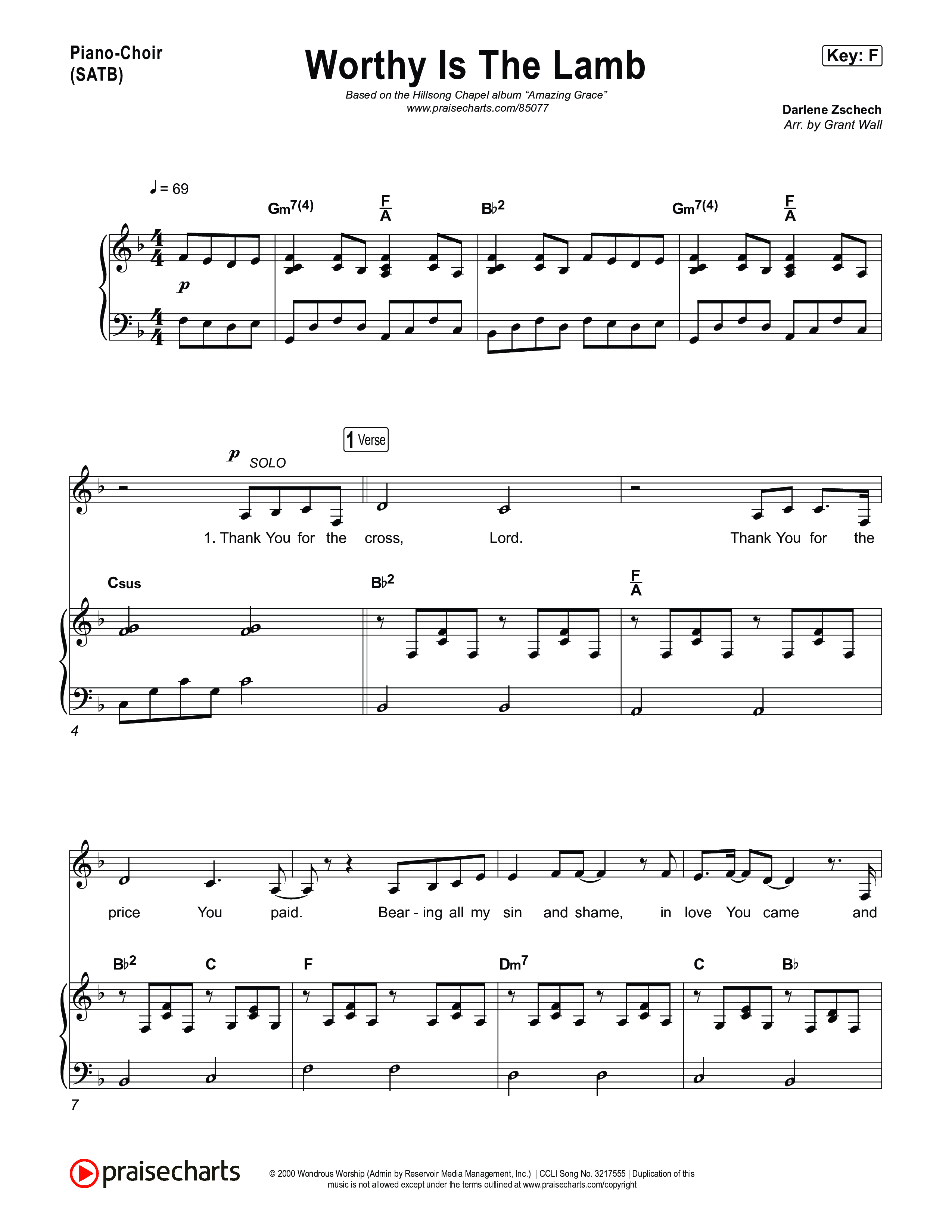 Worthy Is The Lamb Piano/Vocal Pack (Hillsong Chapel)