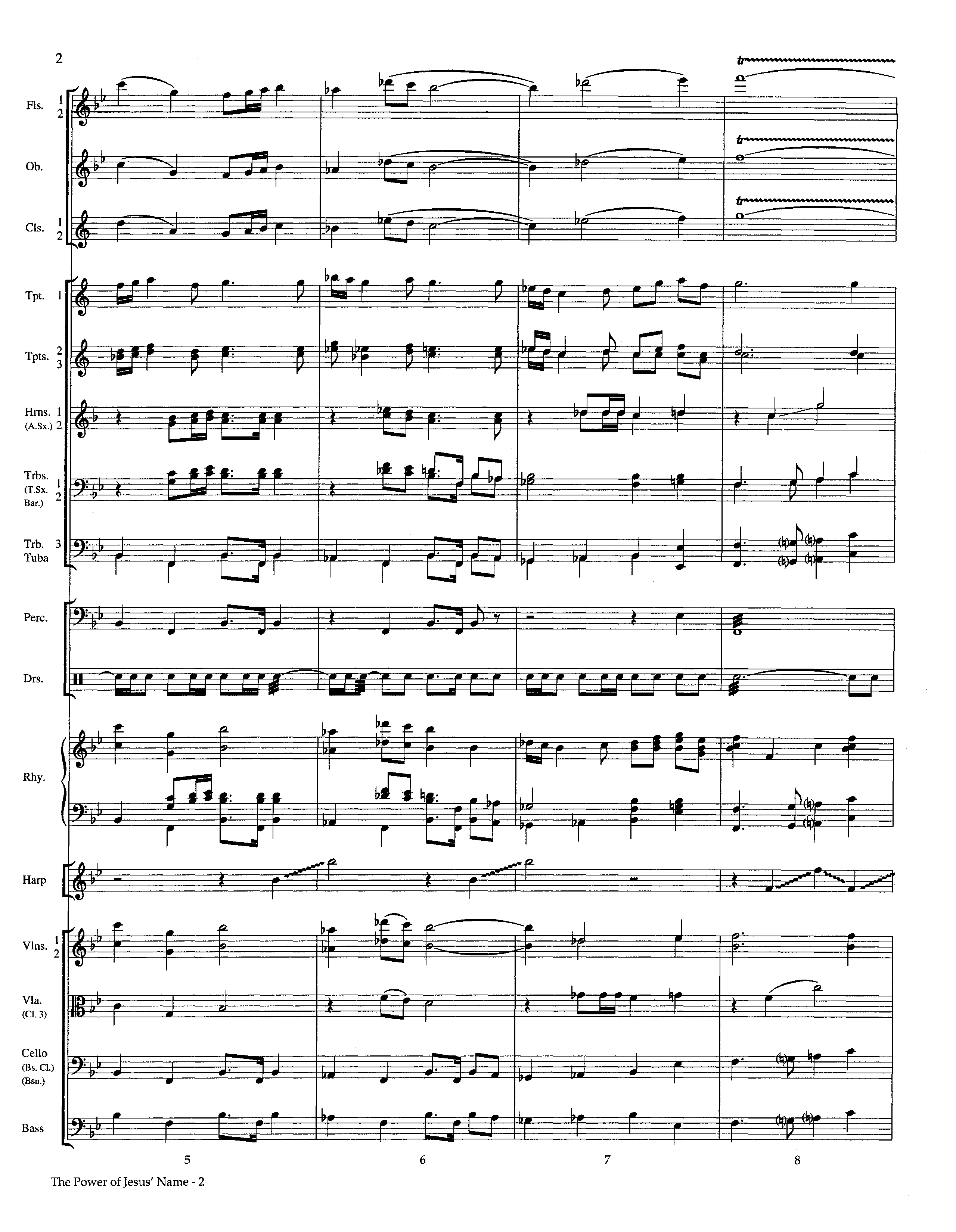 The Power Of Jesus' Name (Instrumental) Orchestration (Lifeway Worship / Arr. Jeff Cranfill)