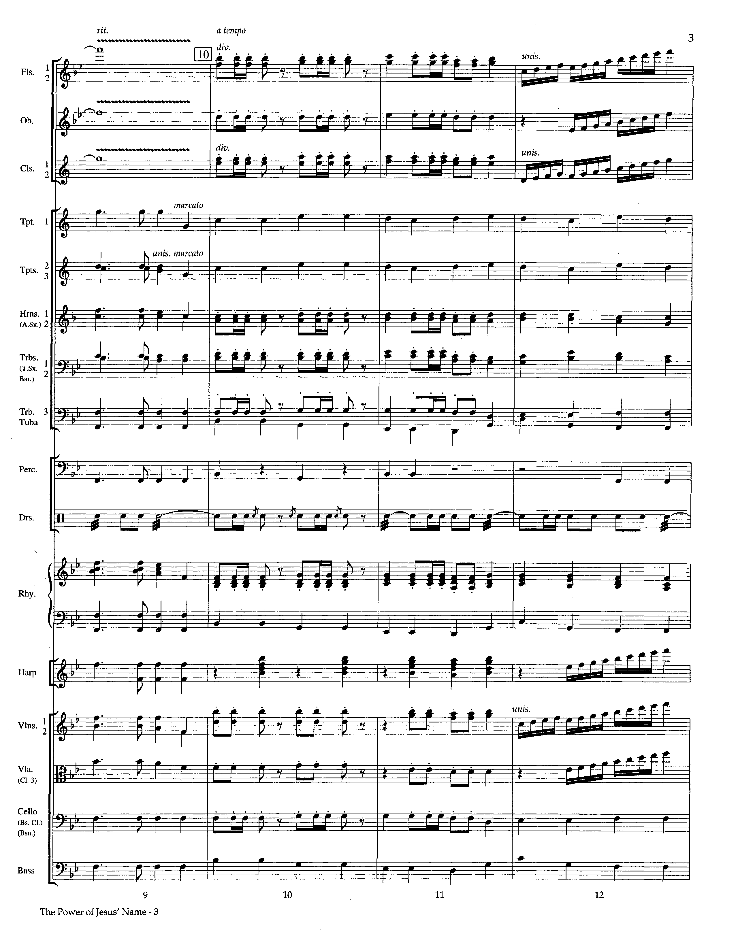 The Power Of Jesus' Name (Instrumental) Orchestration (Lifeway Worship / Arr. Jeff Cranfill)