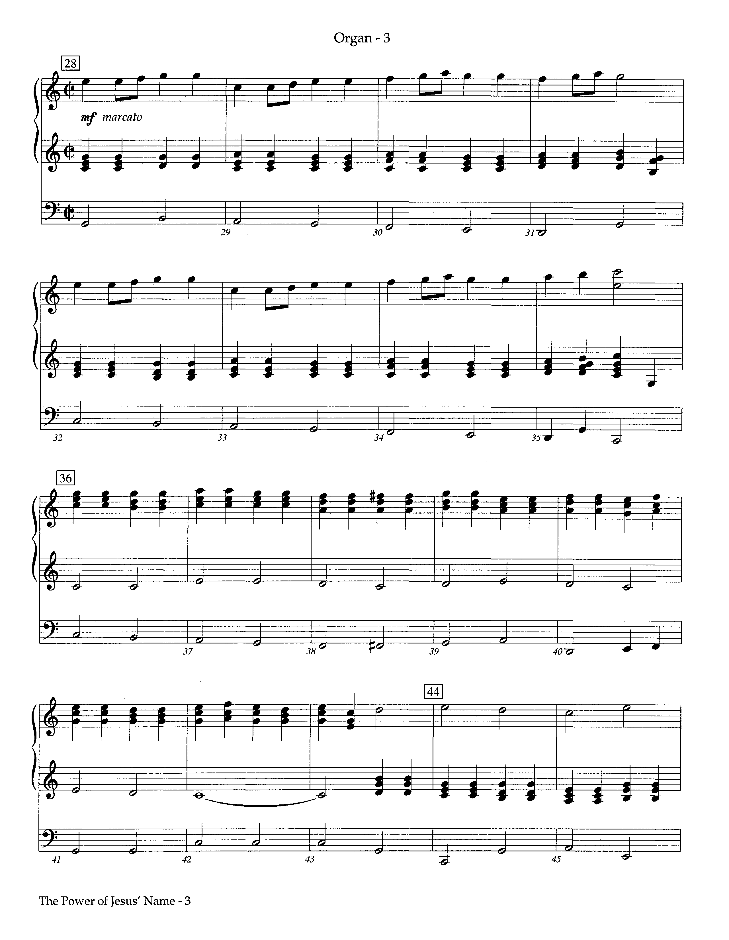 The Power Of Jesus' Name (Instrumental) Organ (Lifeway Worship / Arr. Jeff Cranfill)