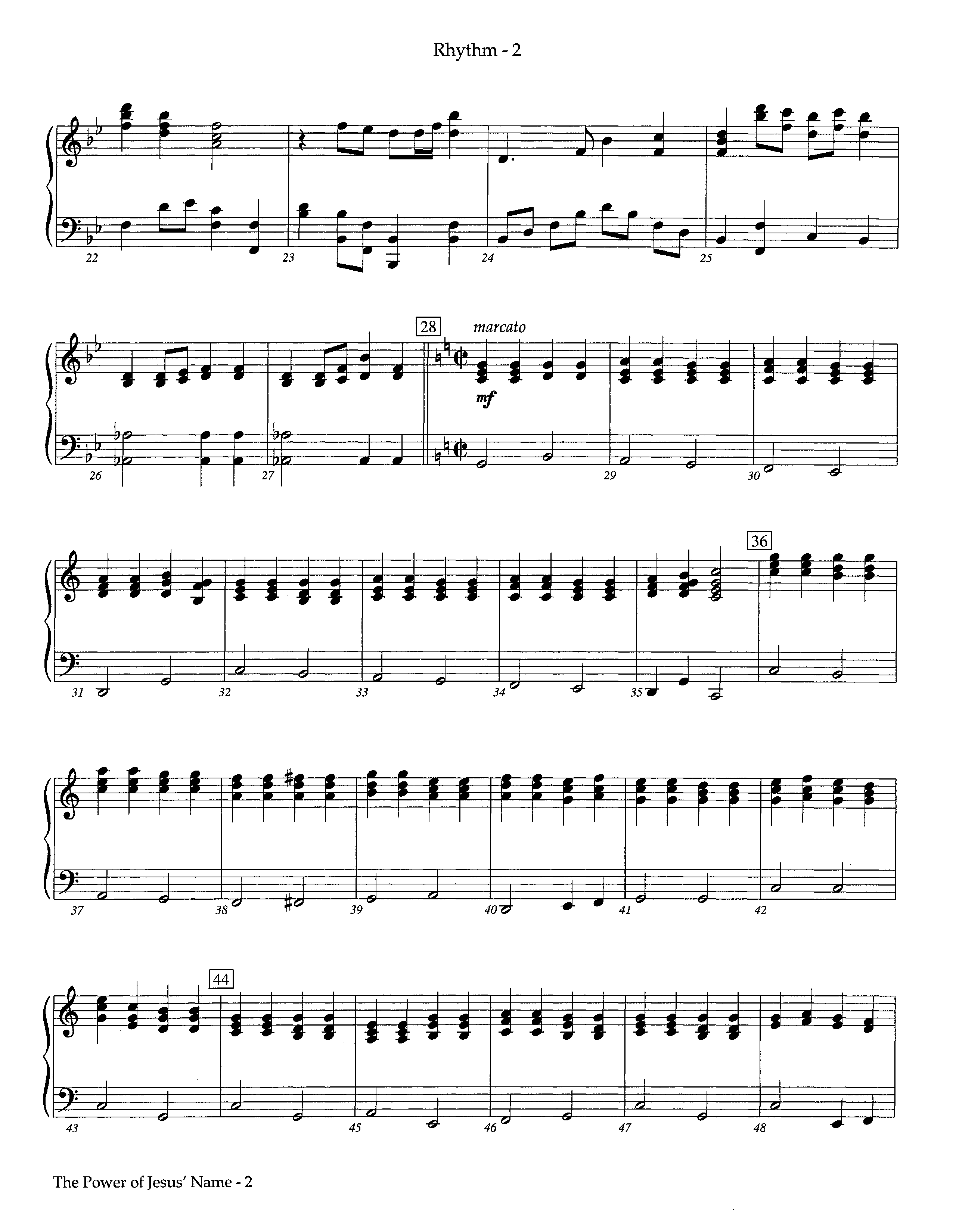 The Power Of Jesus' Name (Instrumental) Piano/Rhythm (Lifeway Worship / Arr. Jeff Cranfill)