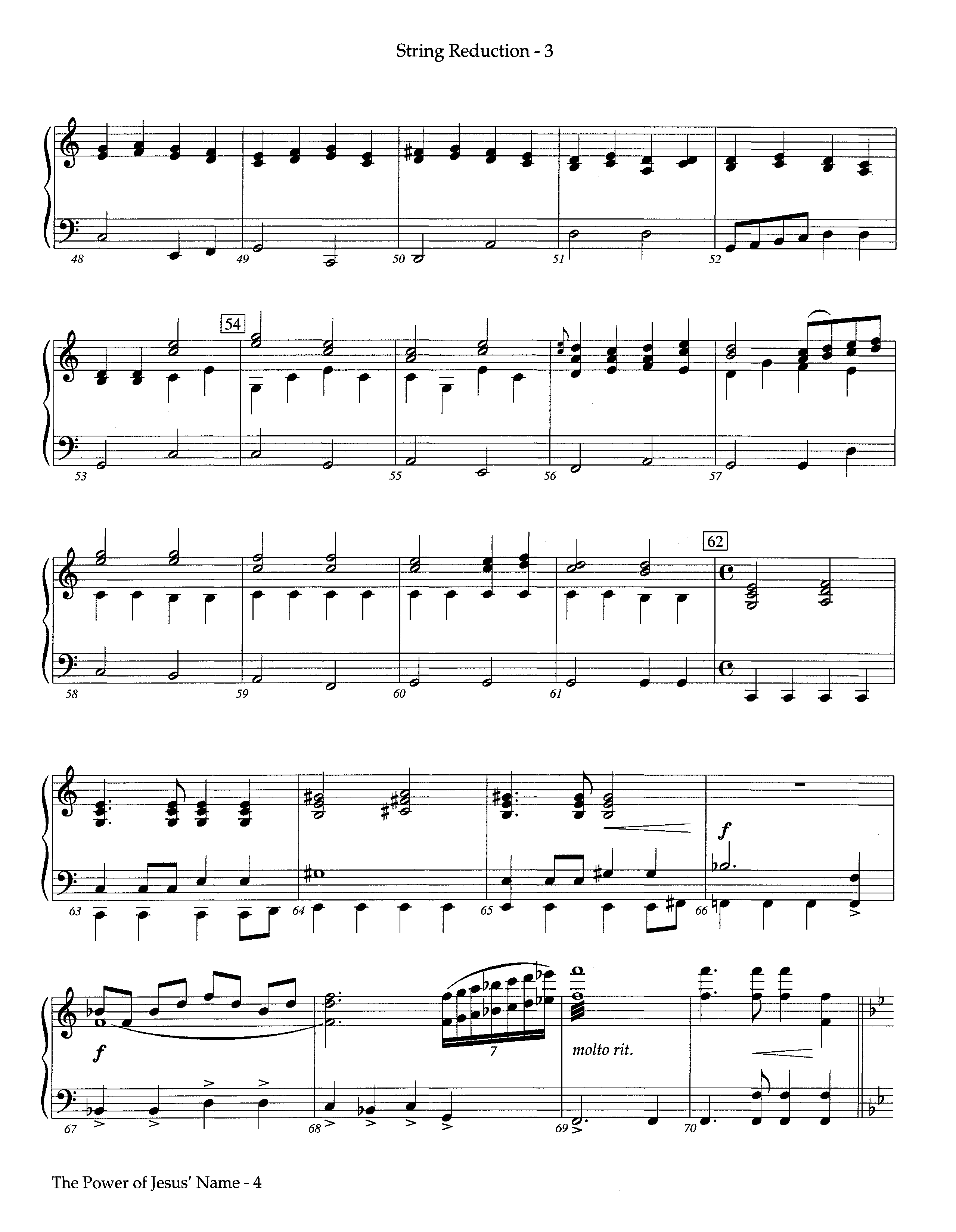 The Power Of Jesus' Name (Instrumental) String Reduction (Lifeway Worship / Arr. Jeff Cranfill)