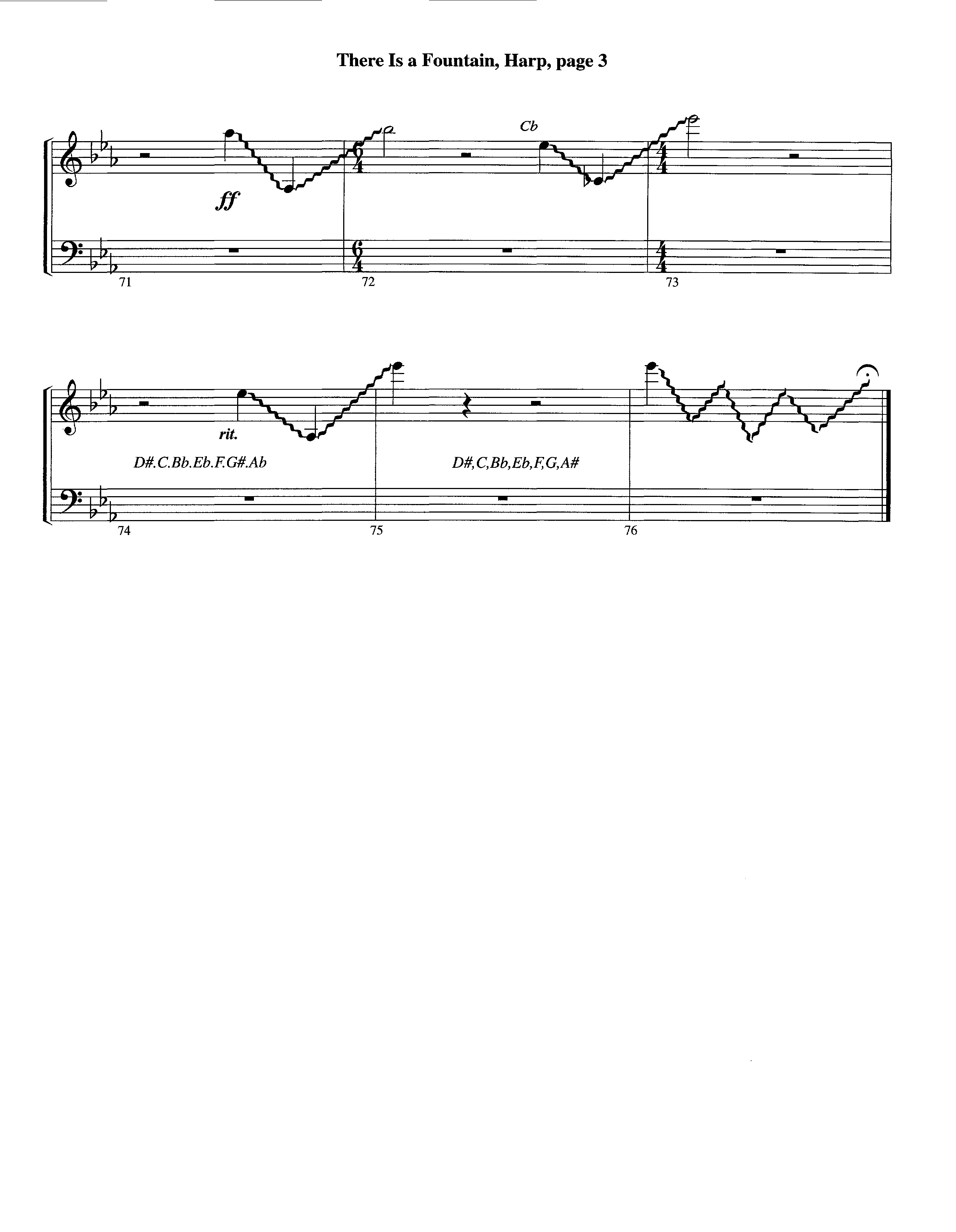 There Is A Fountain (Instrumental) Harp (Lifeway Worship / Arr. Jeff Cranfill)