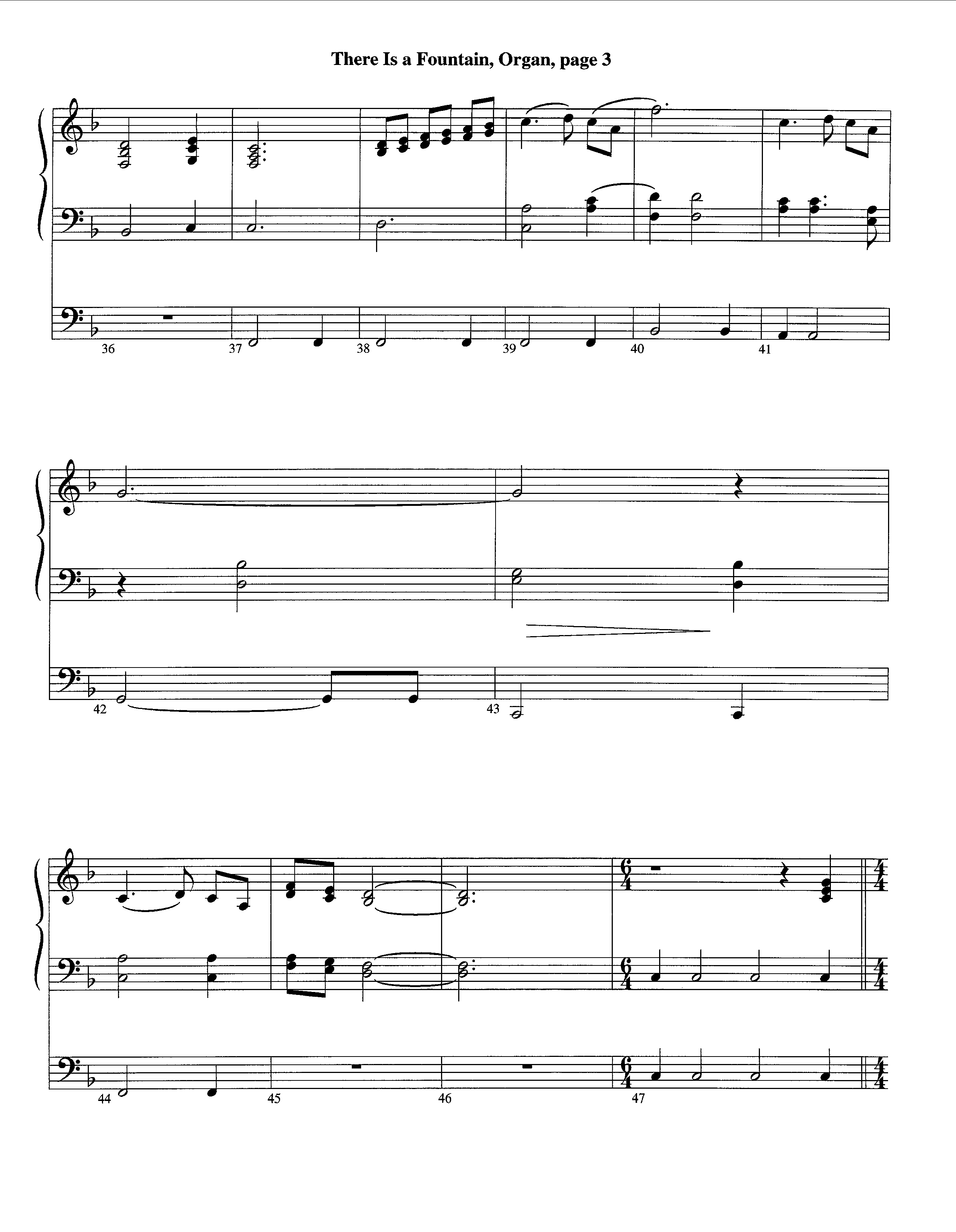 There Is A Fountain (Instrumental) Organ (Lifeway Worship / Arr. Jeff Cranfill)