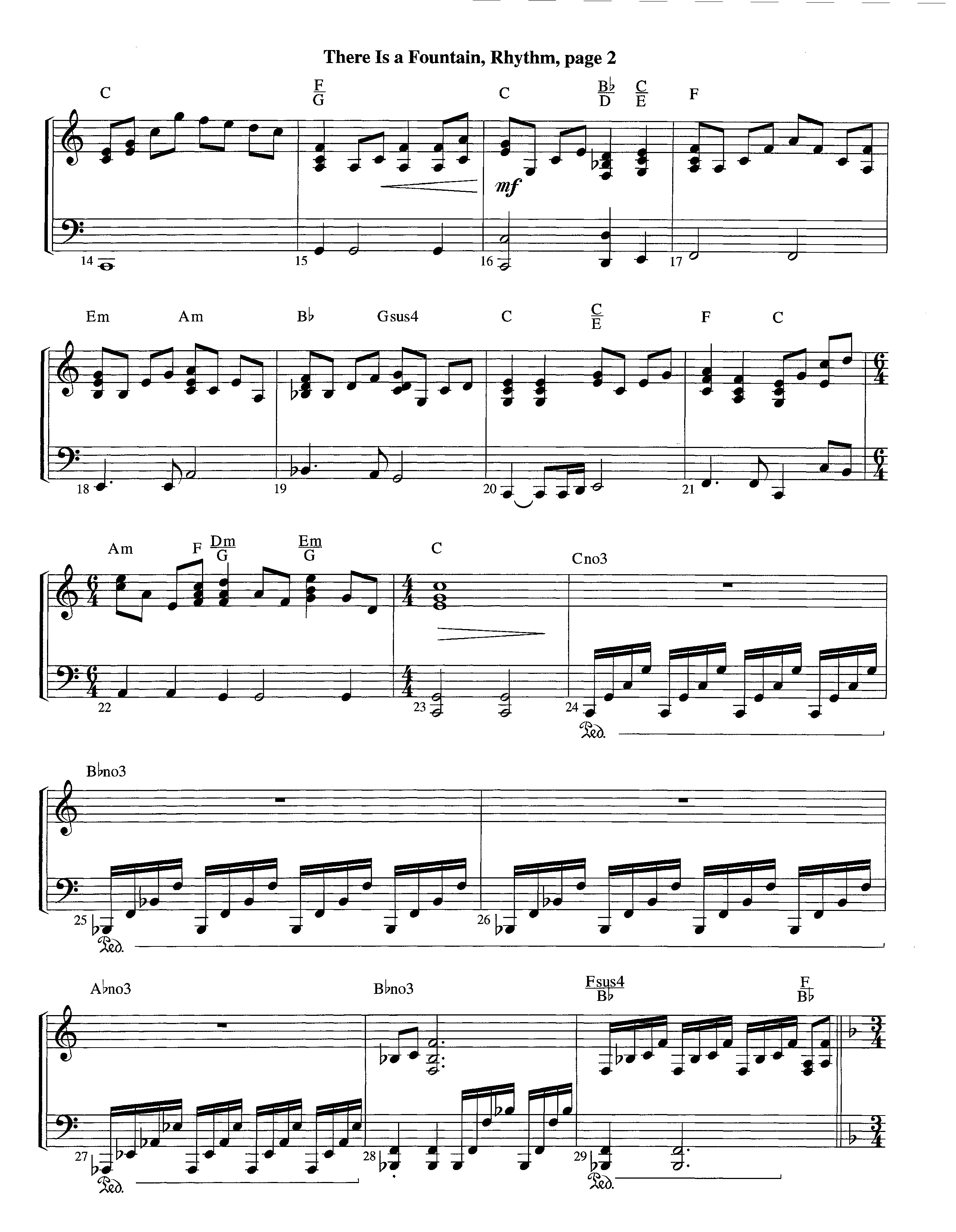 There Is A Fountain (Instrumental) Piano/Rhythm (Lifeway Worship / Arr. Jeff Cranfill)