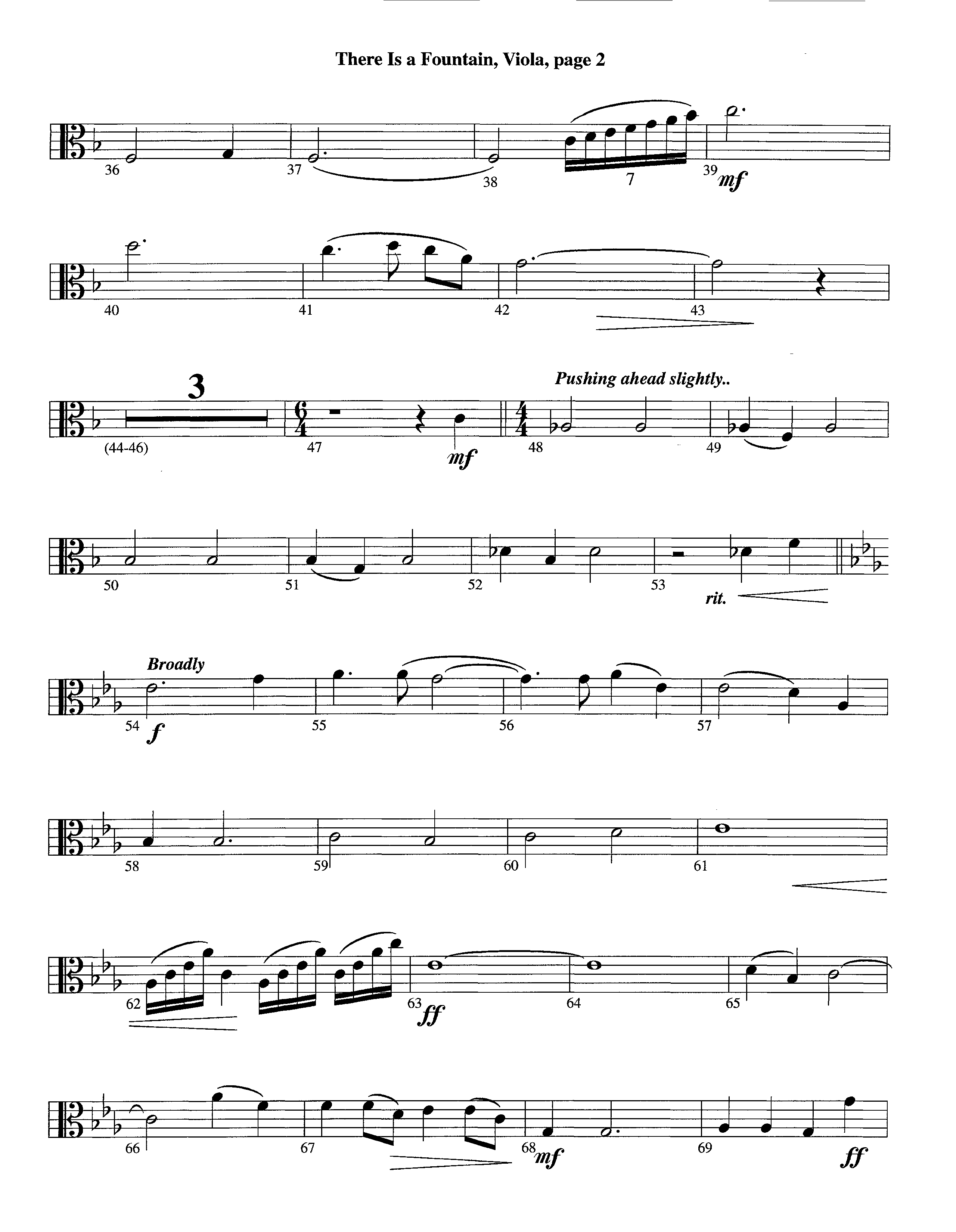 There Is A Fountain (Instrumental) Viola (Lifeway Worship / Arr. Jeff Cranfill)