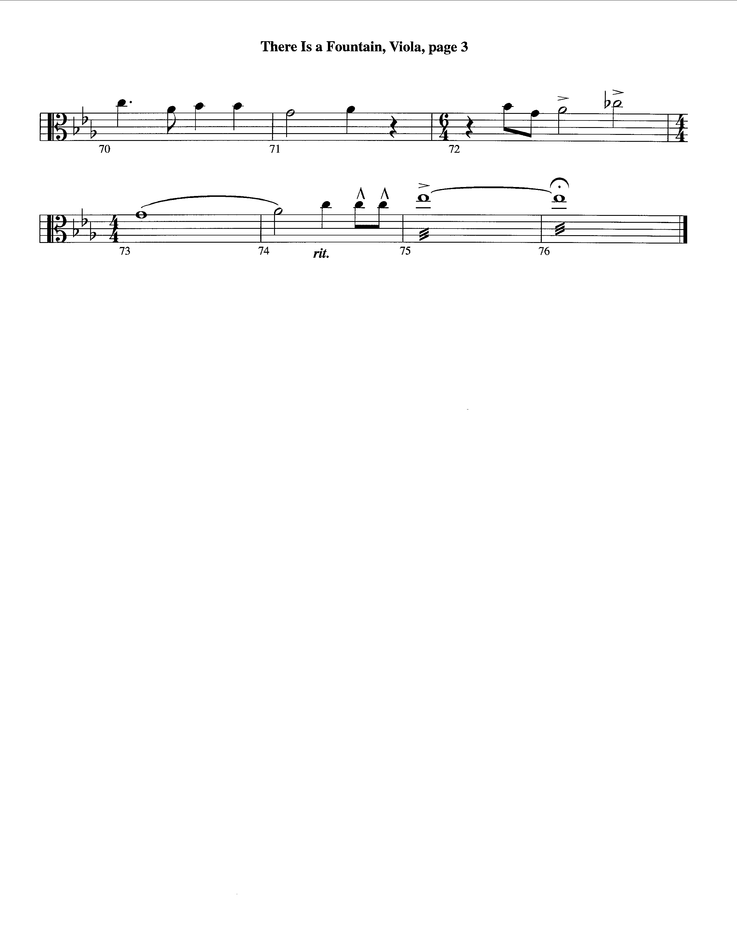 There Is A Fountain (Instrumental) Viola (Lifeway Worship / Arr. Jeff Cranfill)