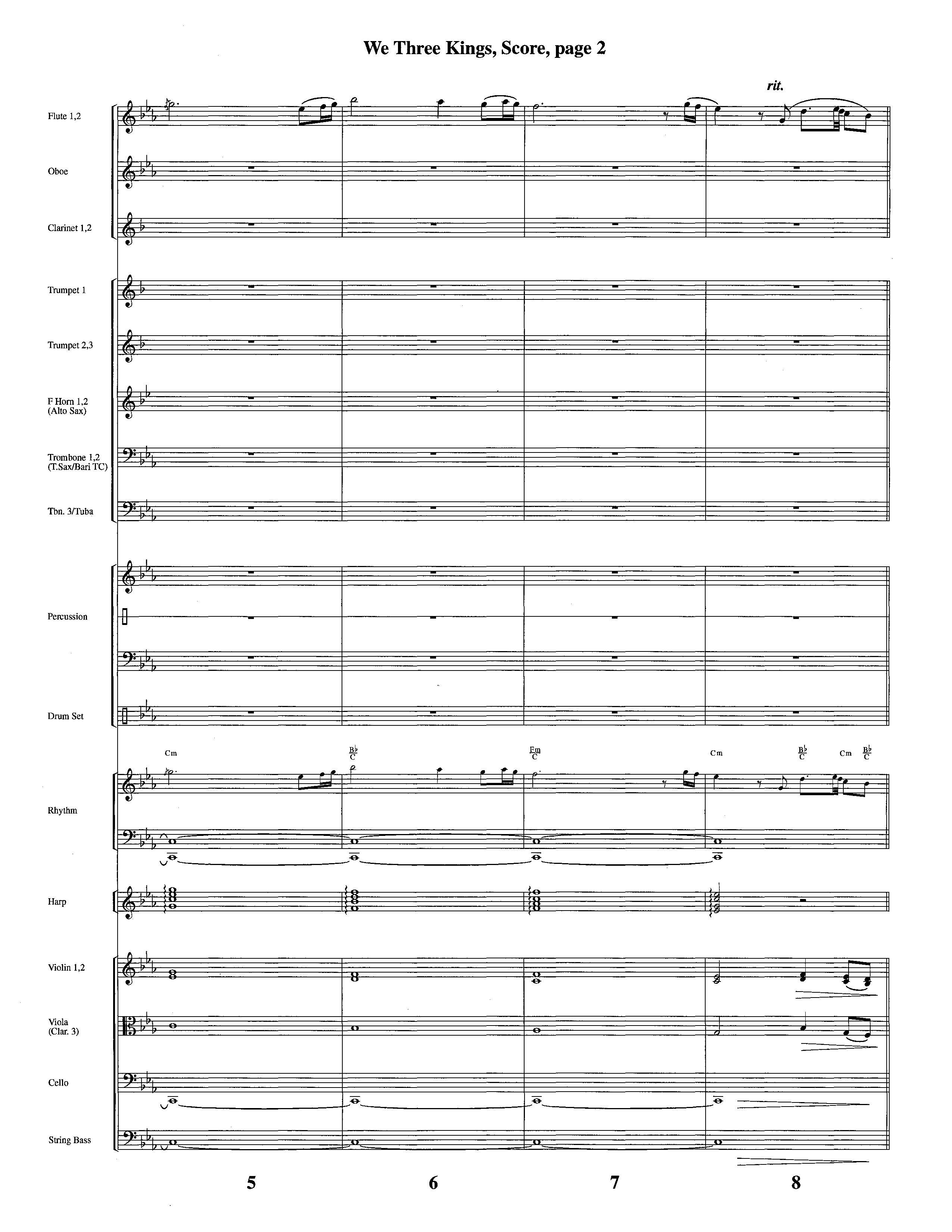 We Three Kings (Instrumental) Orchestration (Lifeway Worship / Arr. Richard Kingsmore)