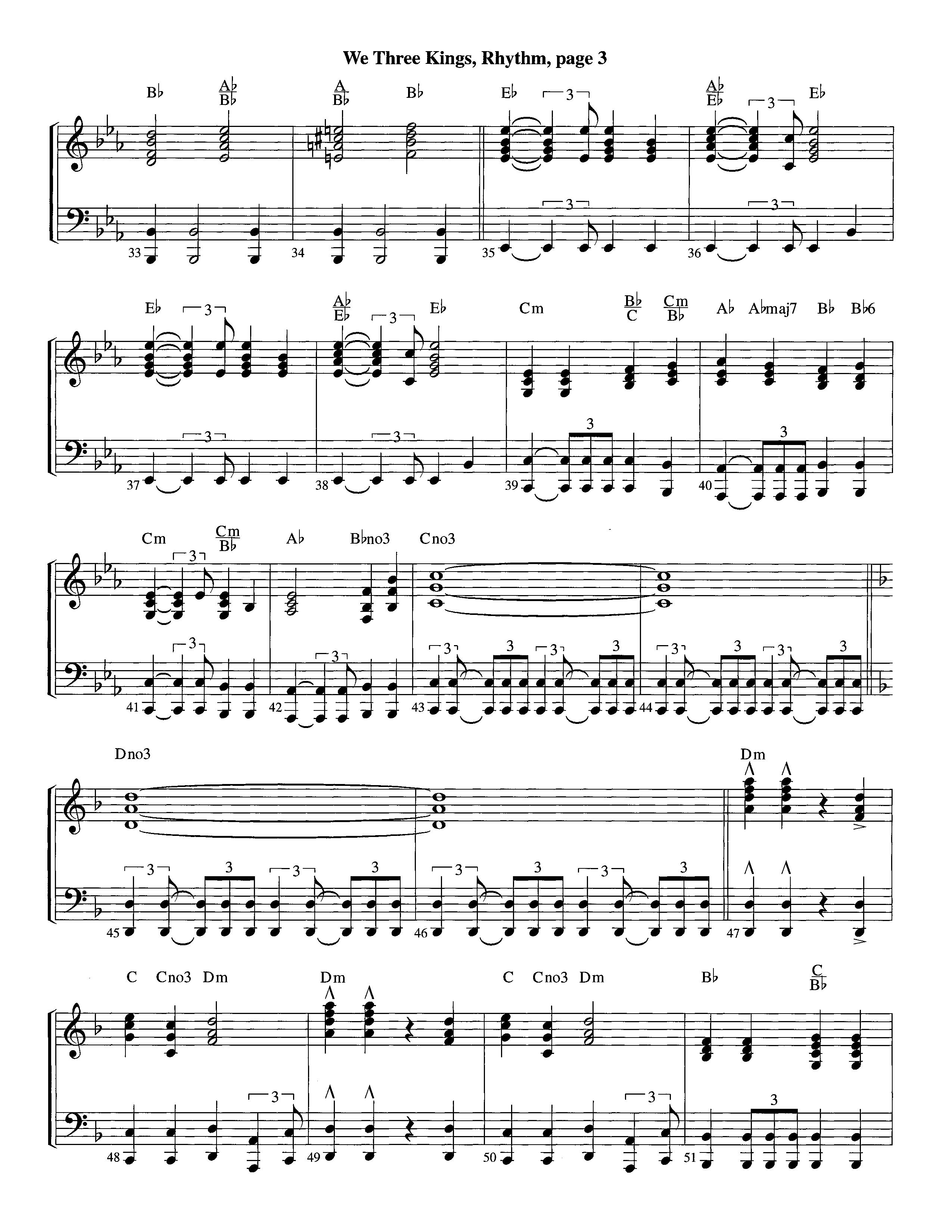 We Three Kings (Instrumental) Piano/Rhythm (Lifeway Worship / Arr. Richard Kingsmore)