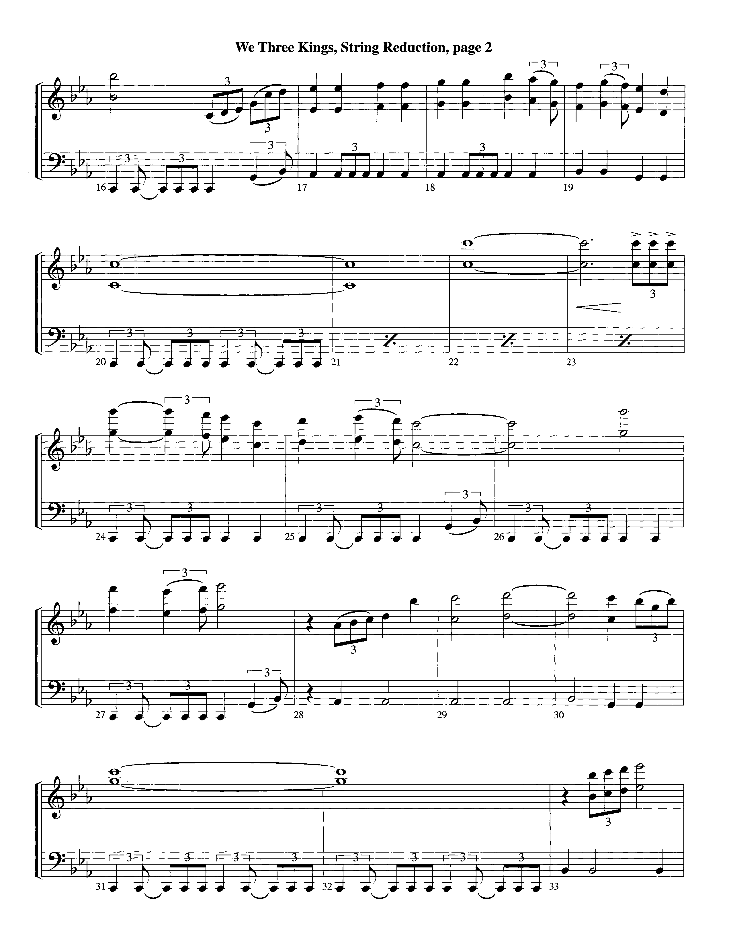 We Three Kings (Instrumental) String Reduction (Lifeway Worship / Arr. Richard Kingsmore)