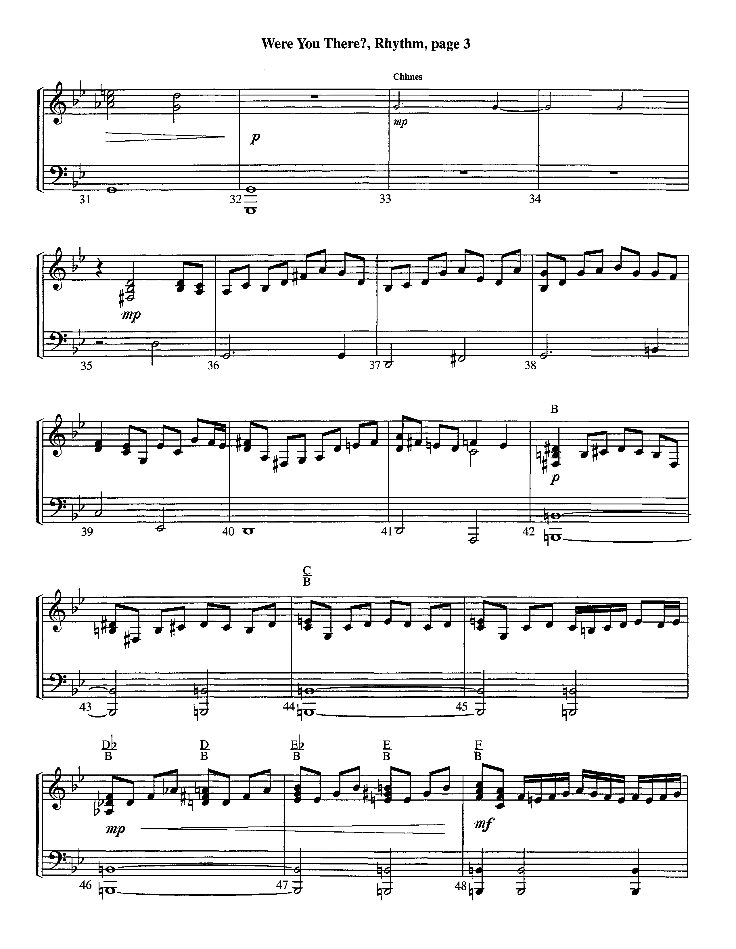 Were You There (Instrumental) Piano/Rhythm (Lifeway Worship / Arr. Jeff Cranfill)