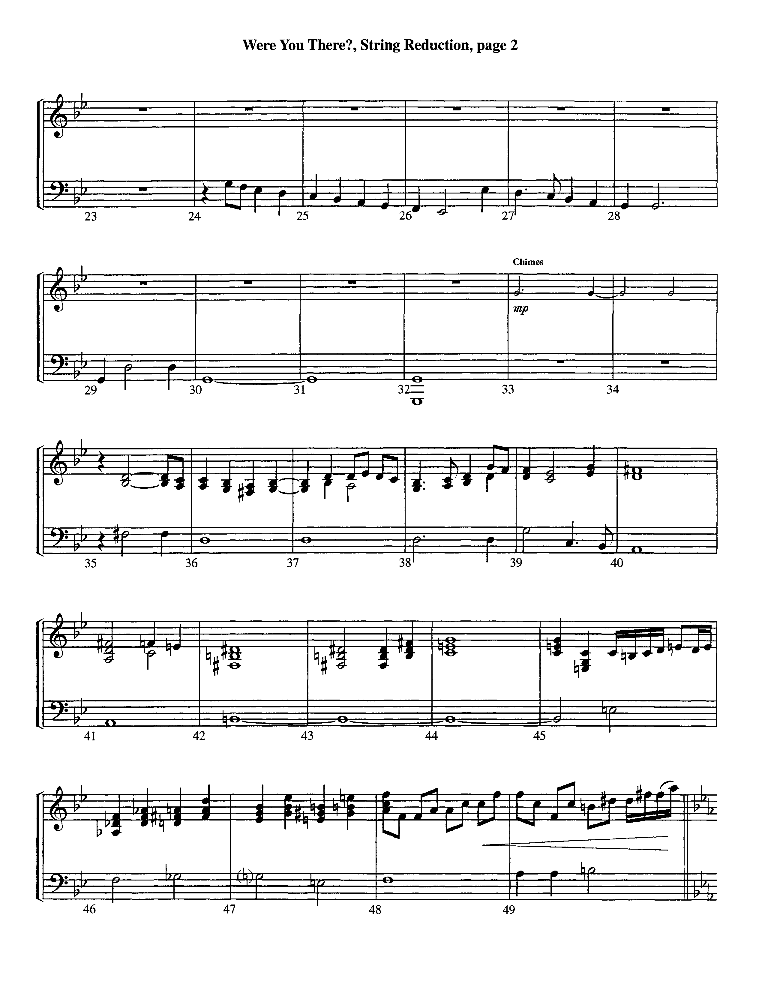 Were You There (Instrumental) String Reduction (Lifeway Worship / Arr. Jeff Cranfill)