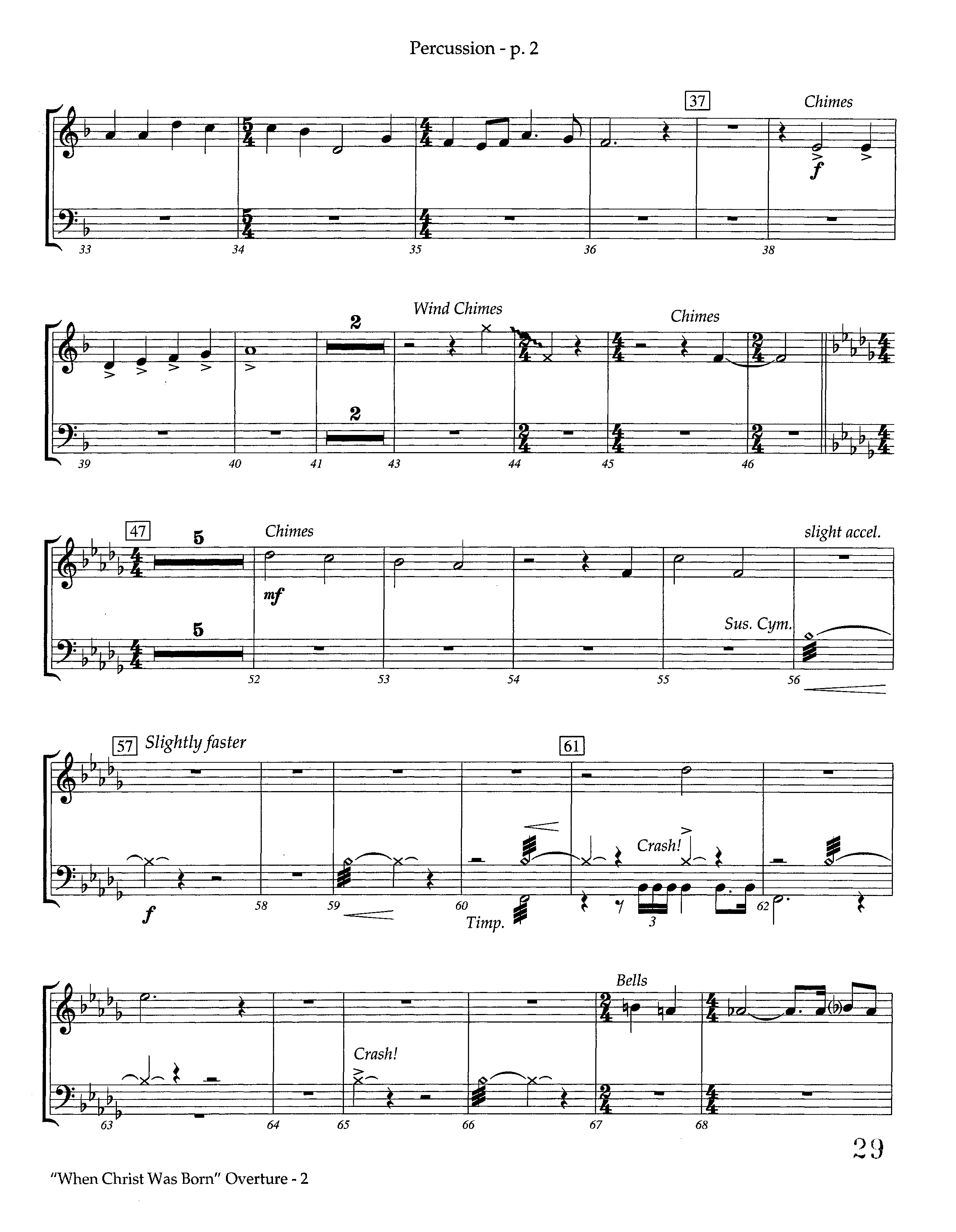 When Christ Was Born Overture (Instrumental) Percussion (Lifeway Worship / Arr. Kevin Tison)