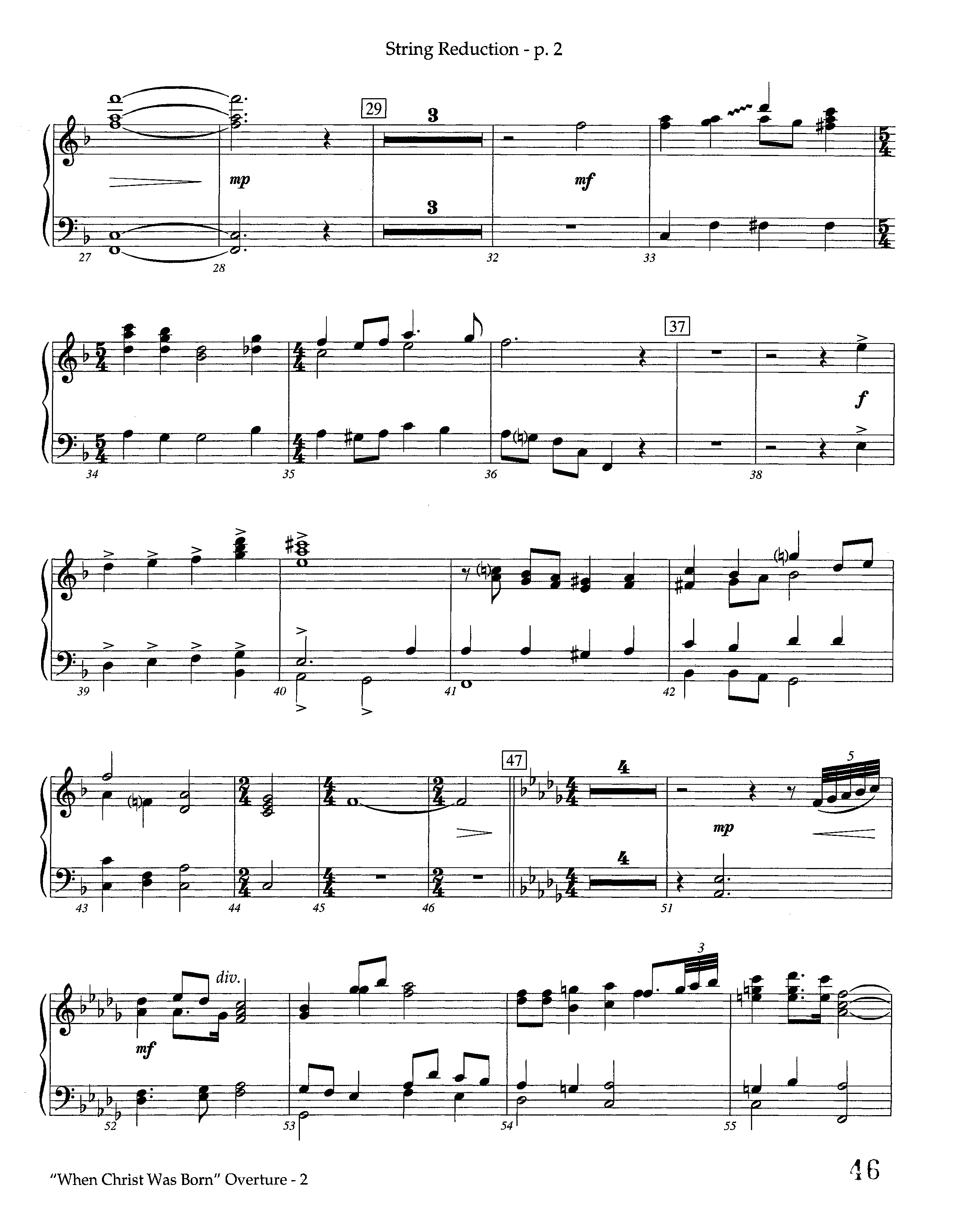 When Christ Was Born Overture (Instrumental) String Reduction (Lifeway Worship / Arr. Kevin Tison)