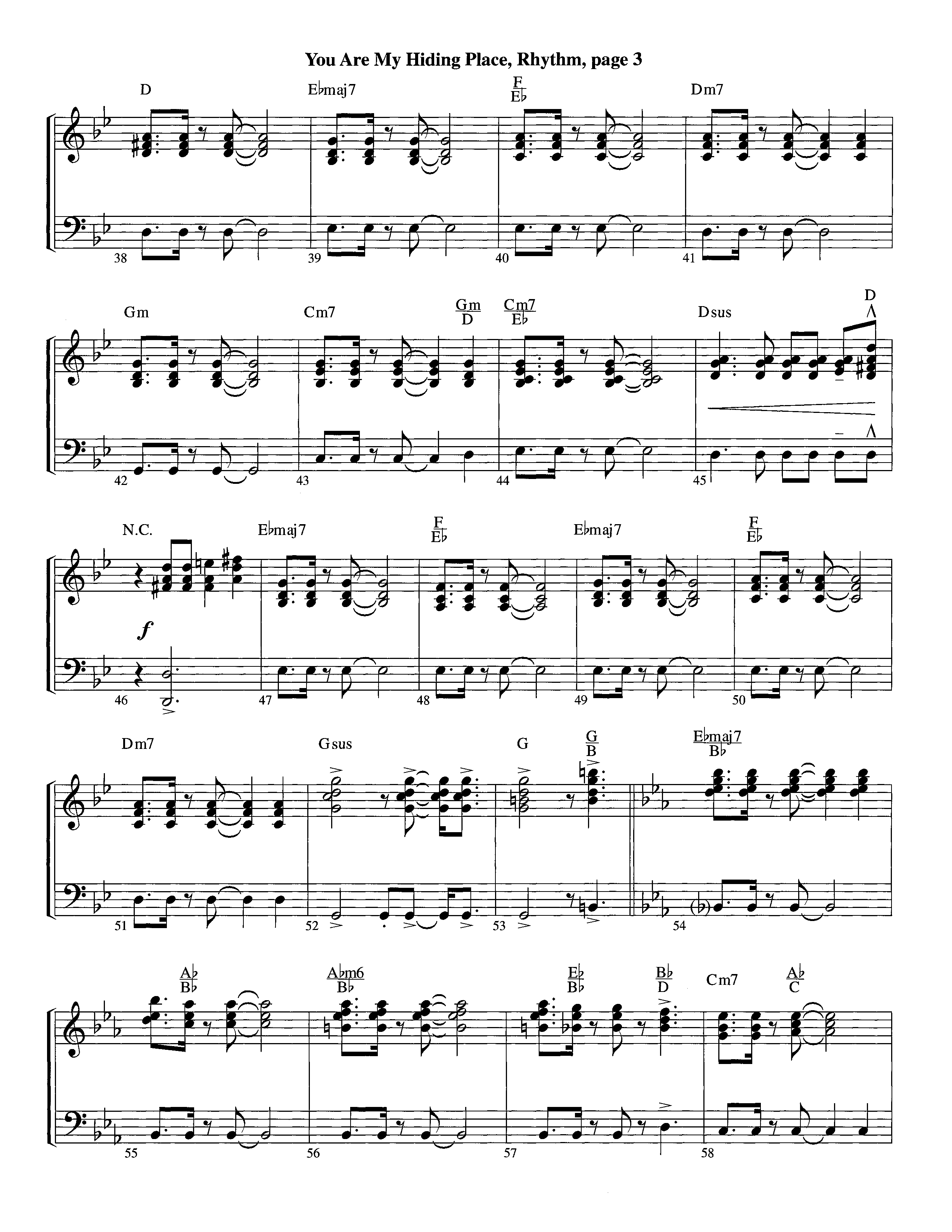 You Are My Hiding Place (Instrumental) Piano/Rhythm (Lifeway Worship / Arr. Michael Lawrence)