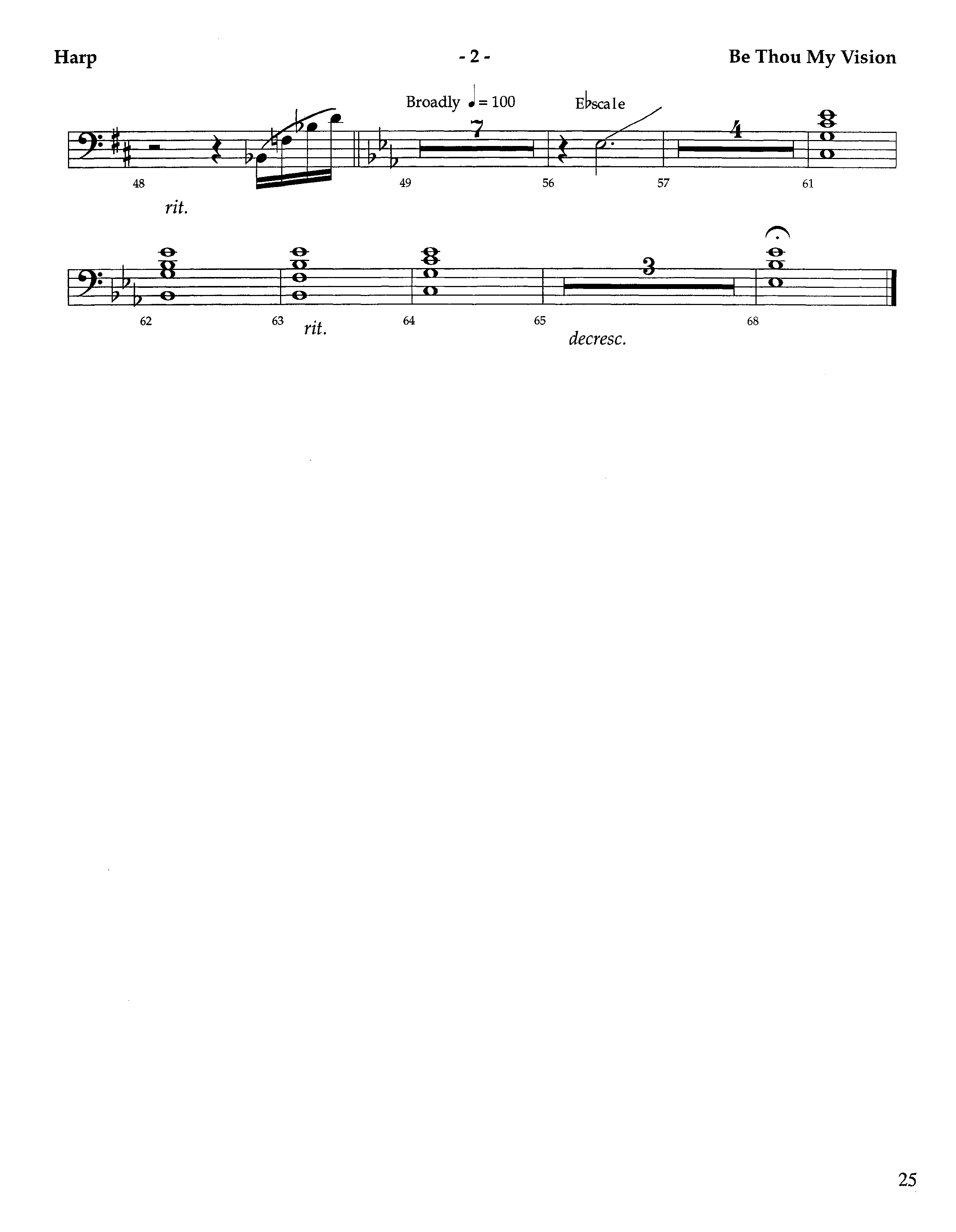 Be Thou My Vision (Instrumental) Harp (Lifeway Worship / Arr. Aaron Weitekamp)