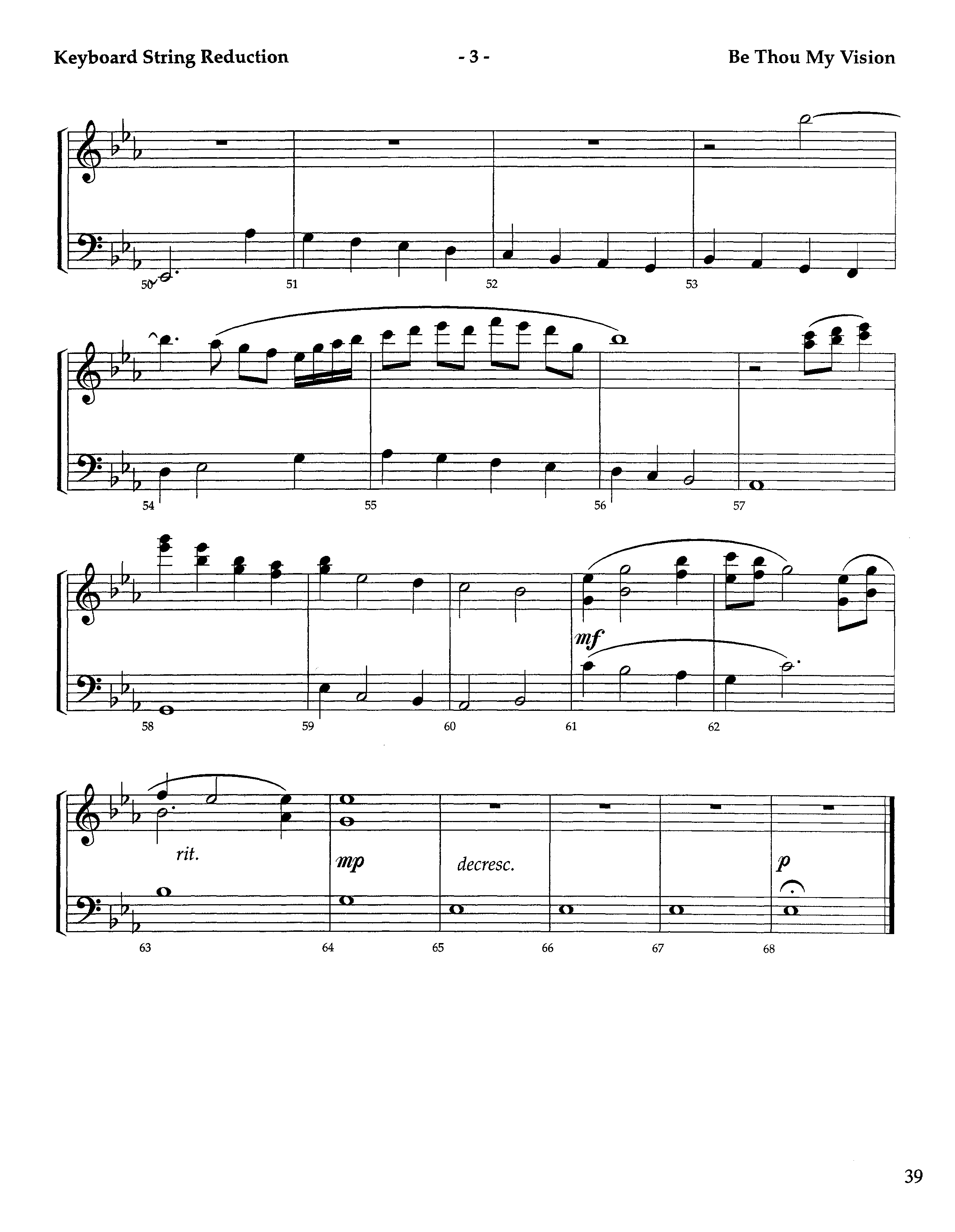 Be Thou My Vision (Instrumental) String Reduction (Lifeway Worship / Arr. Aaron Weitekamp)