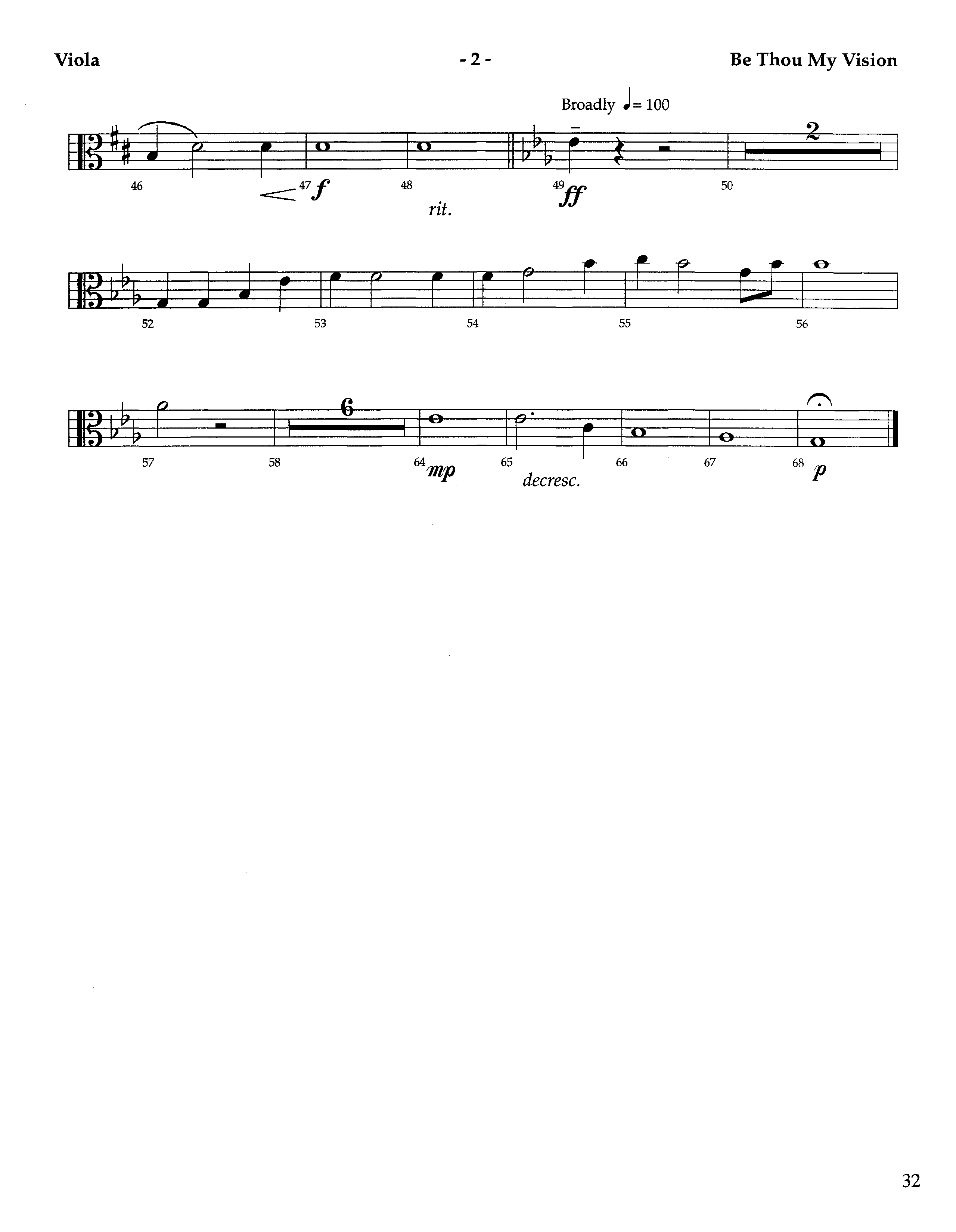 Be Thou My Vision (Instrumental) Viola (Lifeway Worship / Arr. Aaron Weitekamp)