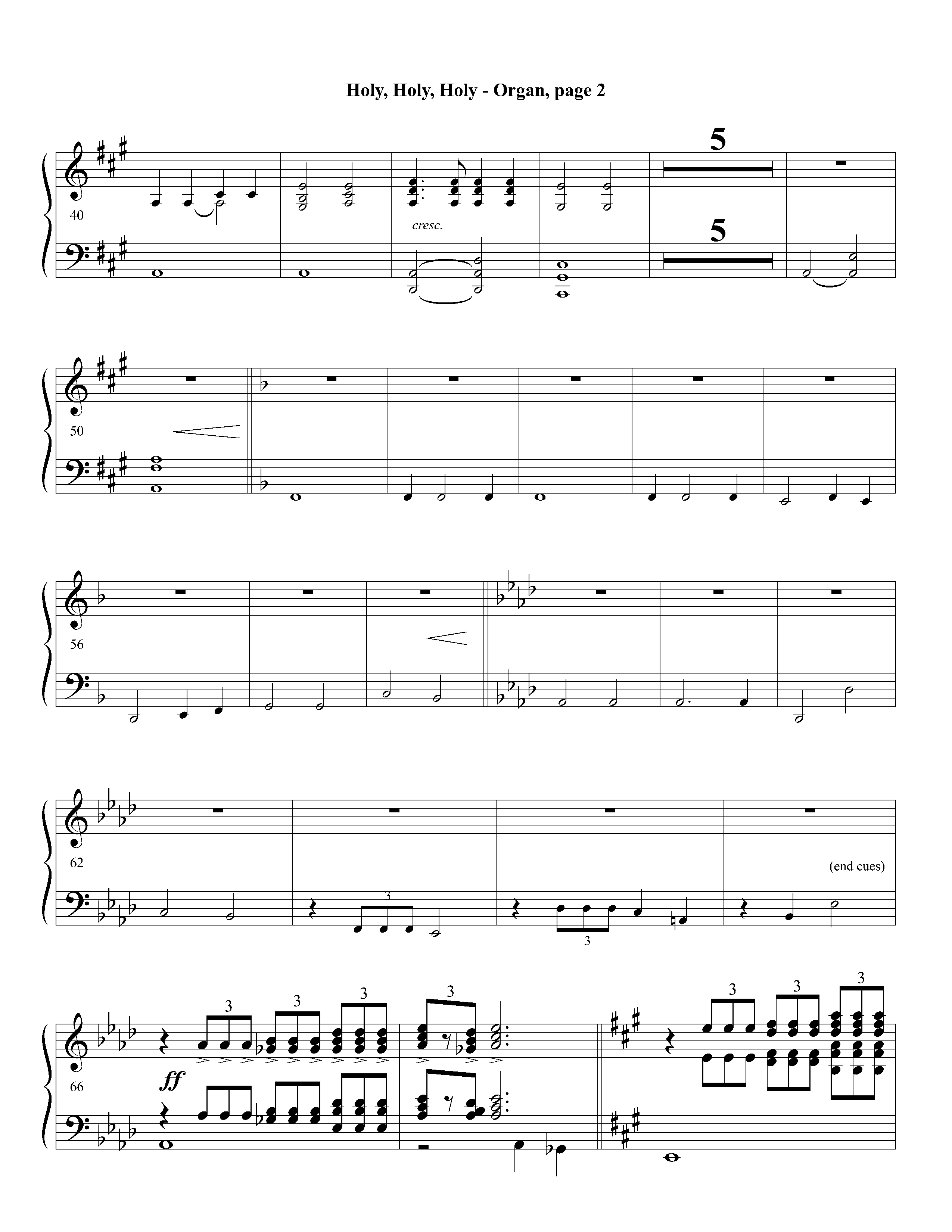 Holy Holy Holy (Instrumental) Organ (Lifeway Worship / Arr. David Winkler)