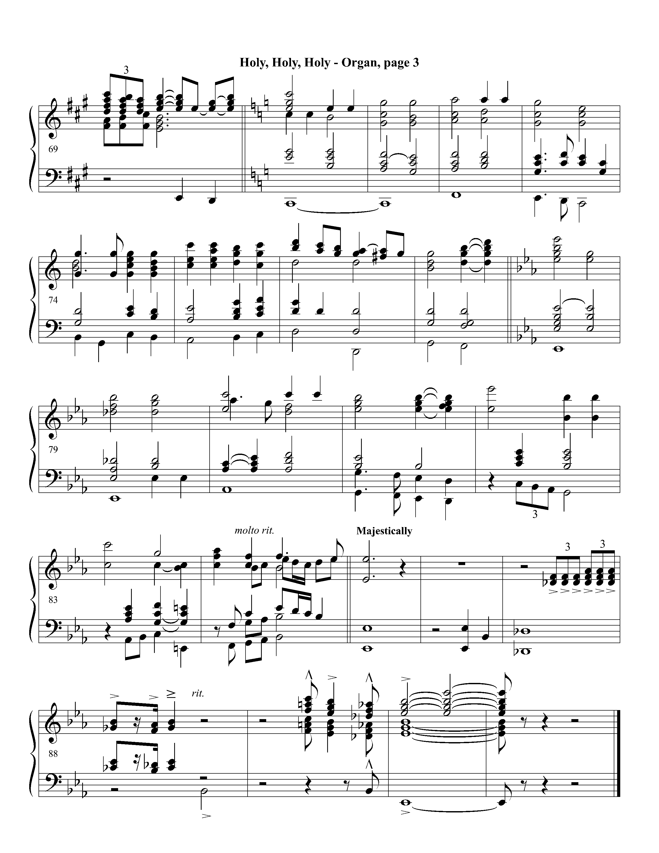 Holy Holy Holy (Instrumental) Organ (Lifeway Worship / Arr. David Winkler)