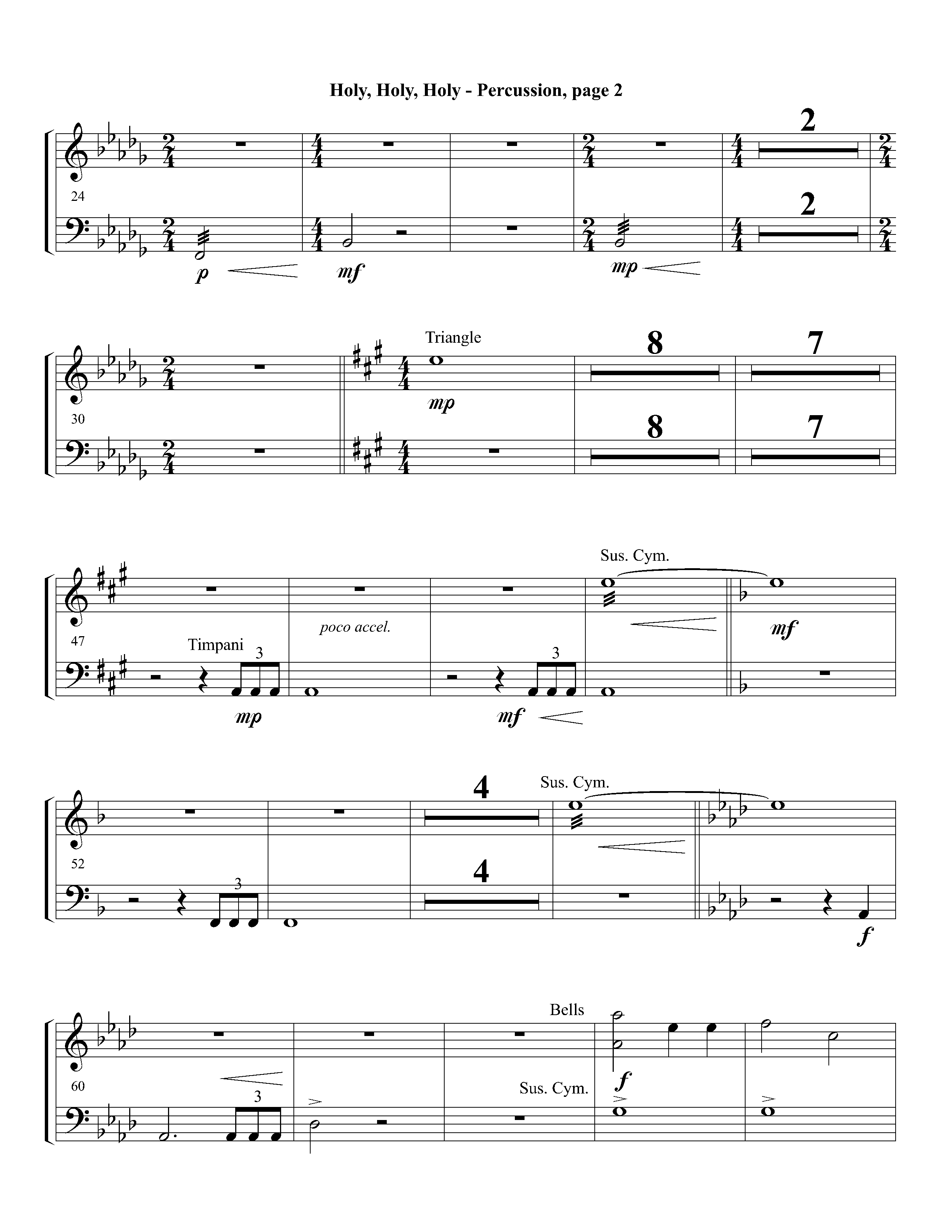 Holy Holy Holy (Instrumental) Percussion (Lifeway Worship / Arr. David Winkler)