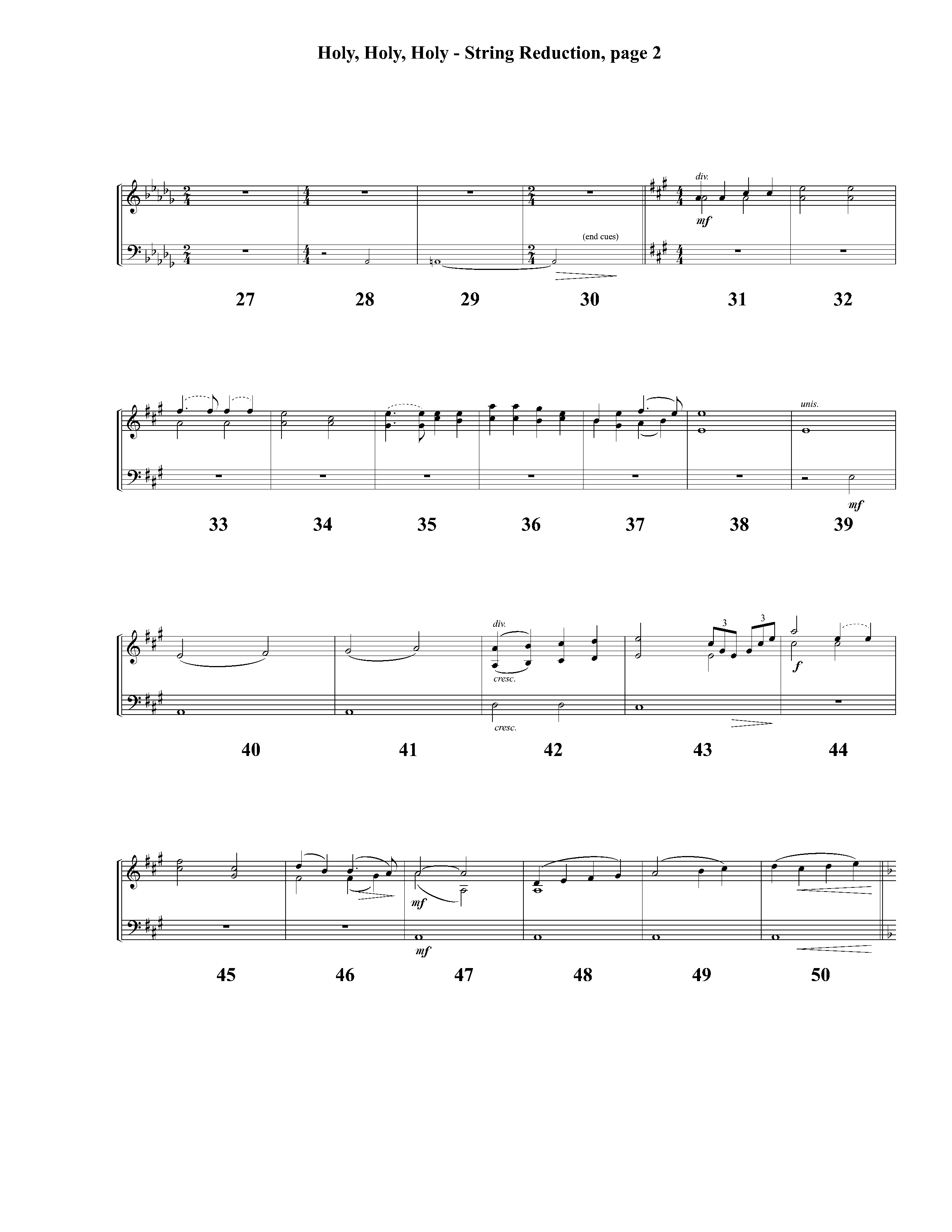 Holy Holy Holy (Instrumental) String Reduction (Lifeway Worship / Arr. David Winkler)