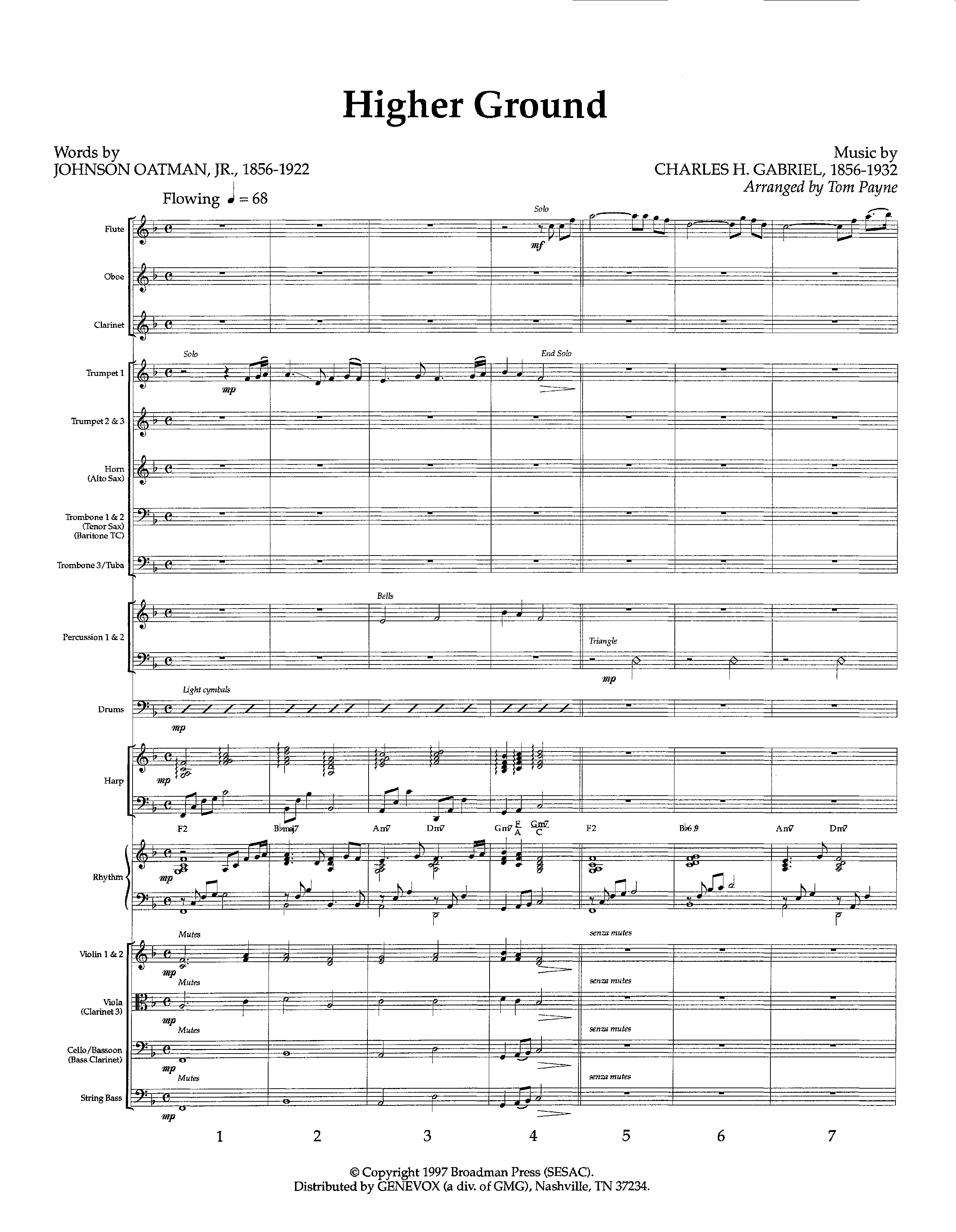 Higher Ground (Instrumental) Orchestration (Lifeway Worship / Arr. Tom Payne)