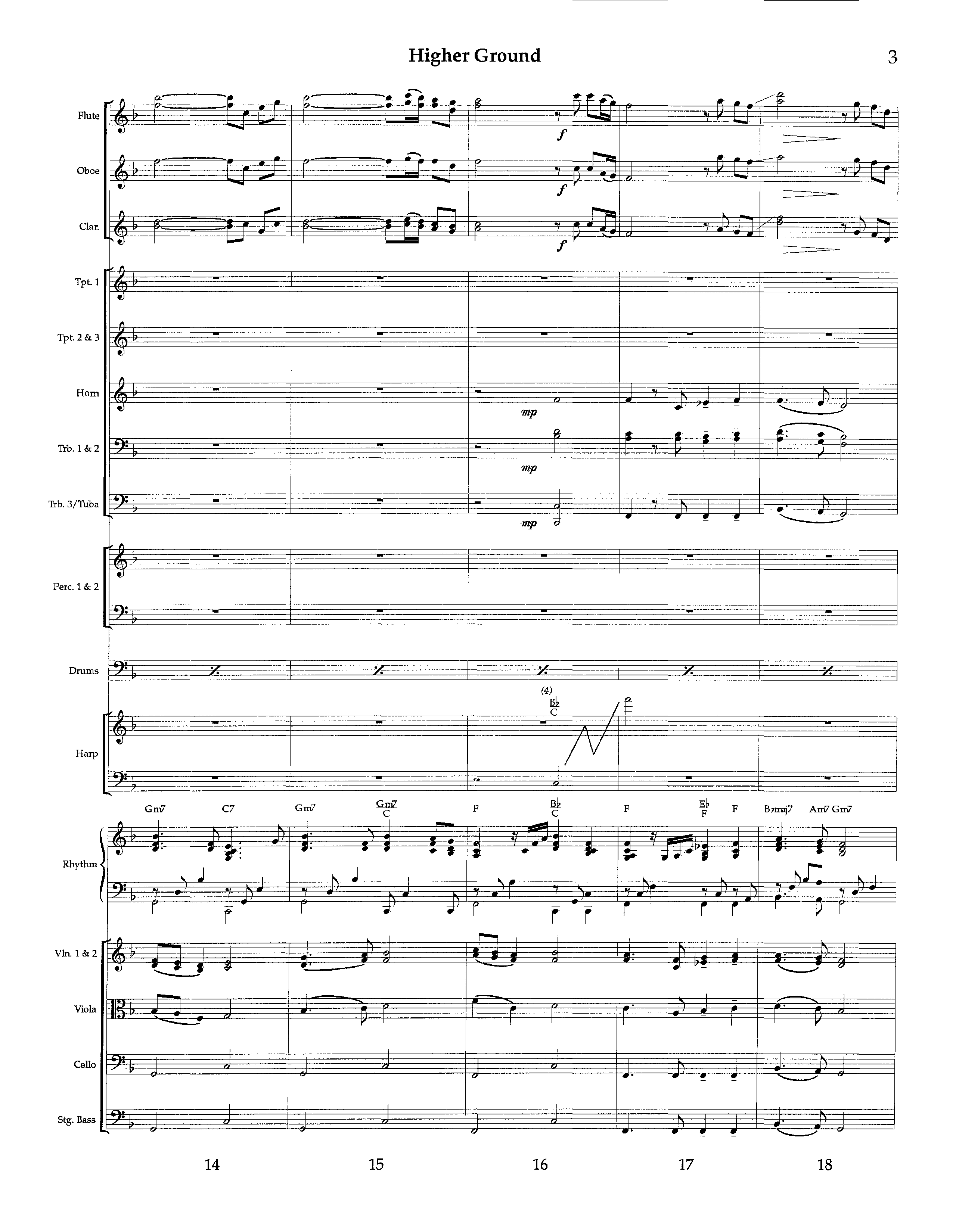 Higher Ground (Instrumental) Orchestration (Lifeway Worship / Arr. Tom Payne)