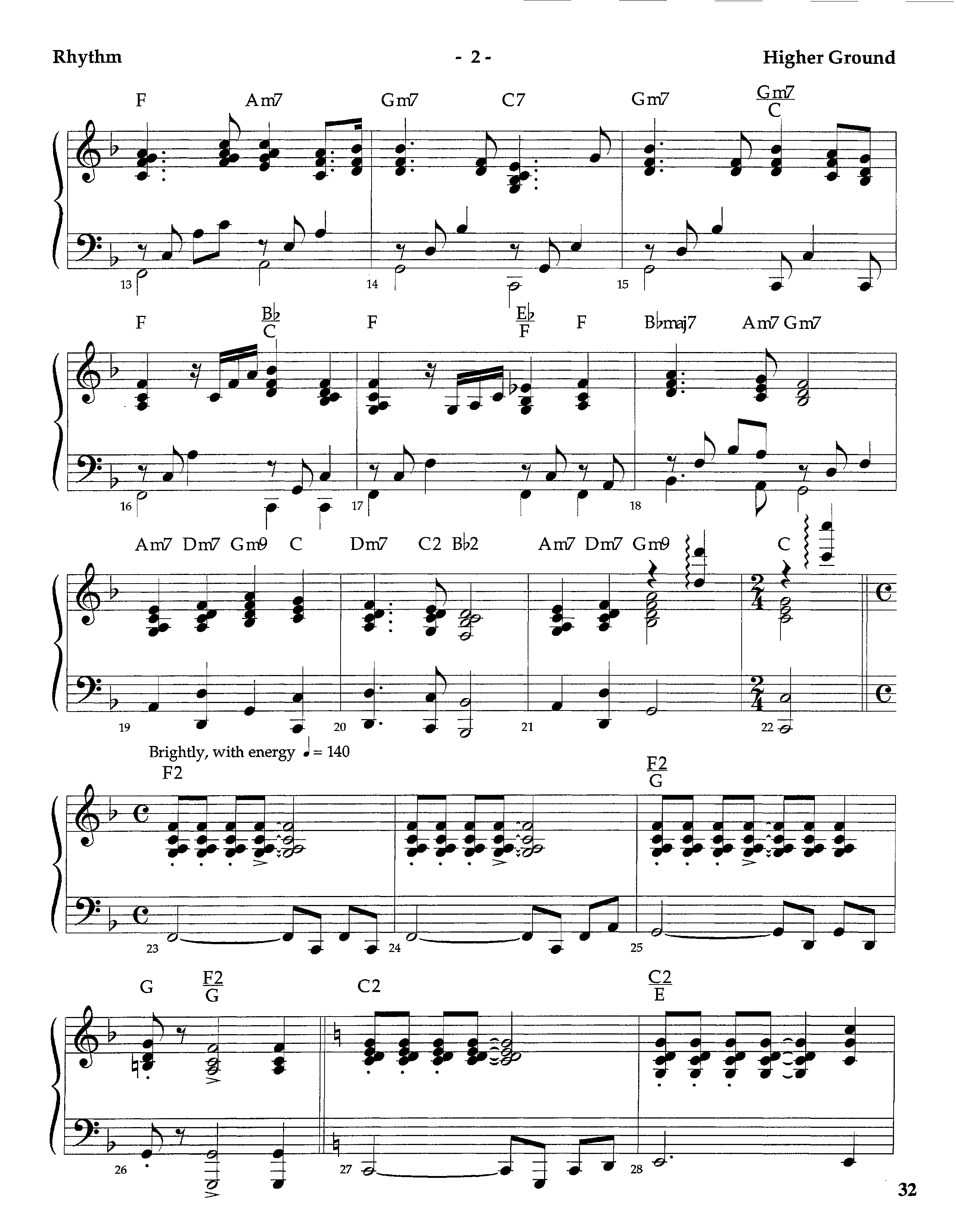 Higher Ground (Instrumental) Rhythm Chart (Lifeway Worship / Arr. Tom Payne)