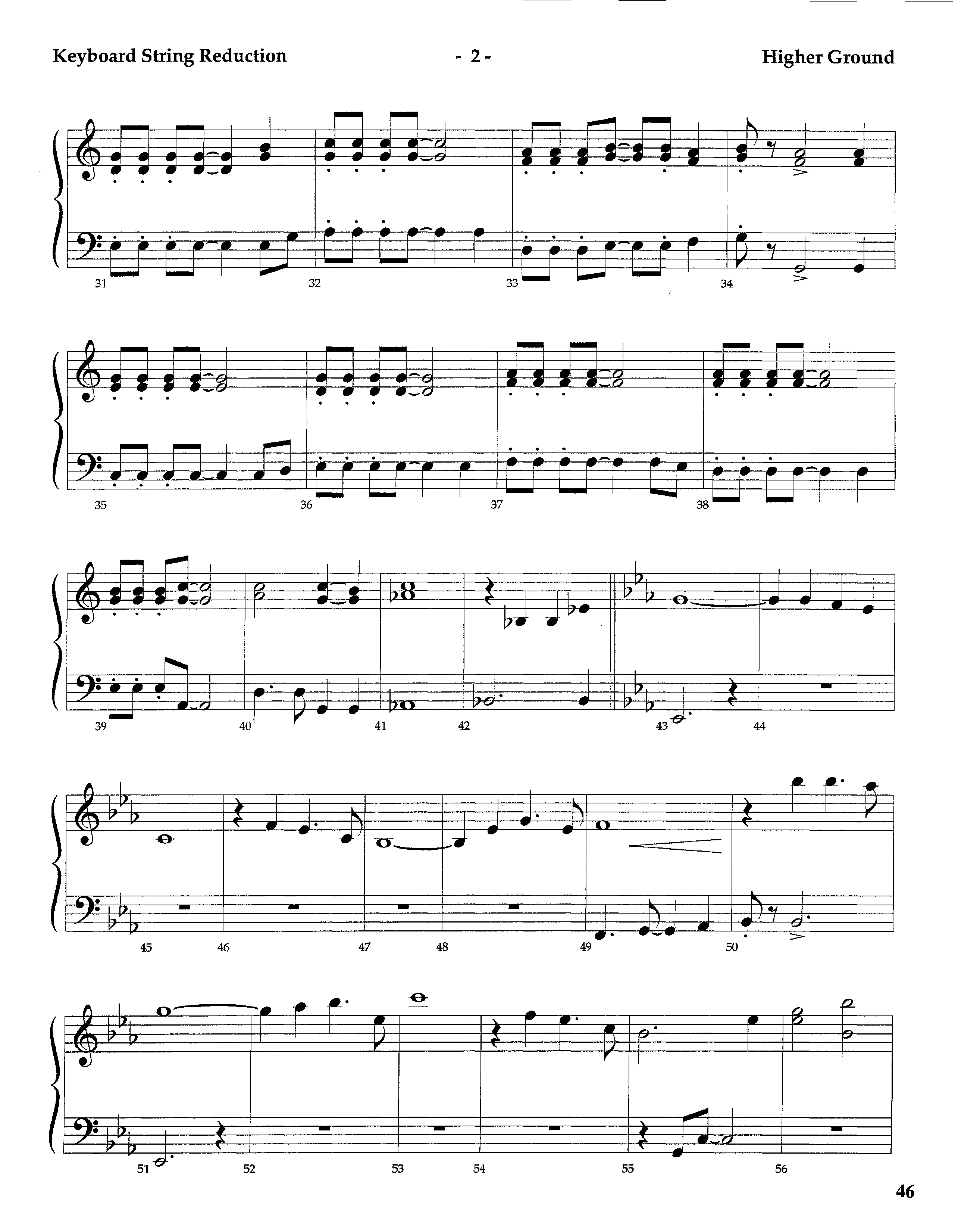 Higher Ground (Instrumental) String Reduction (Lifeway Worship / Arr. Tom Payne)