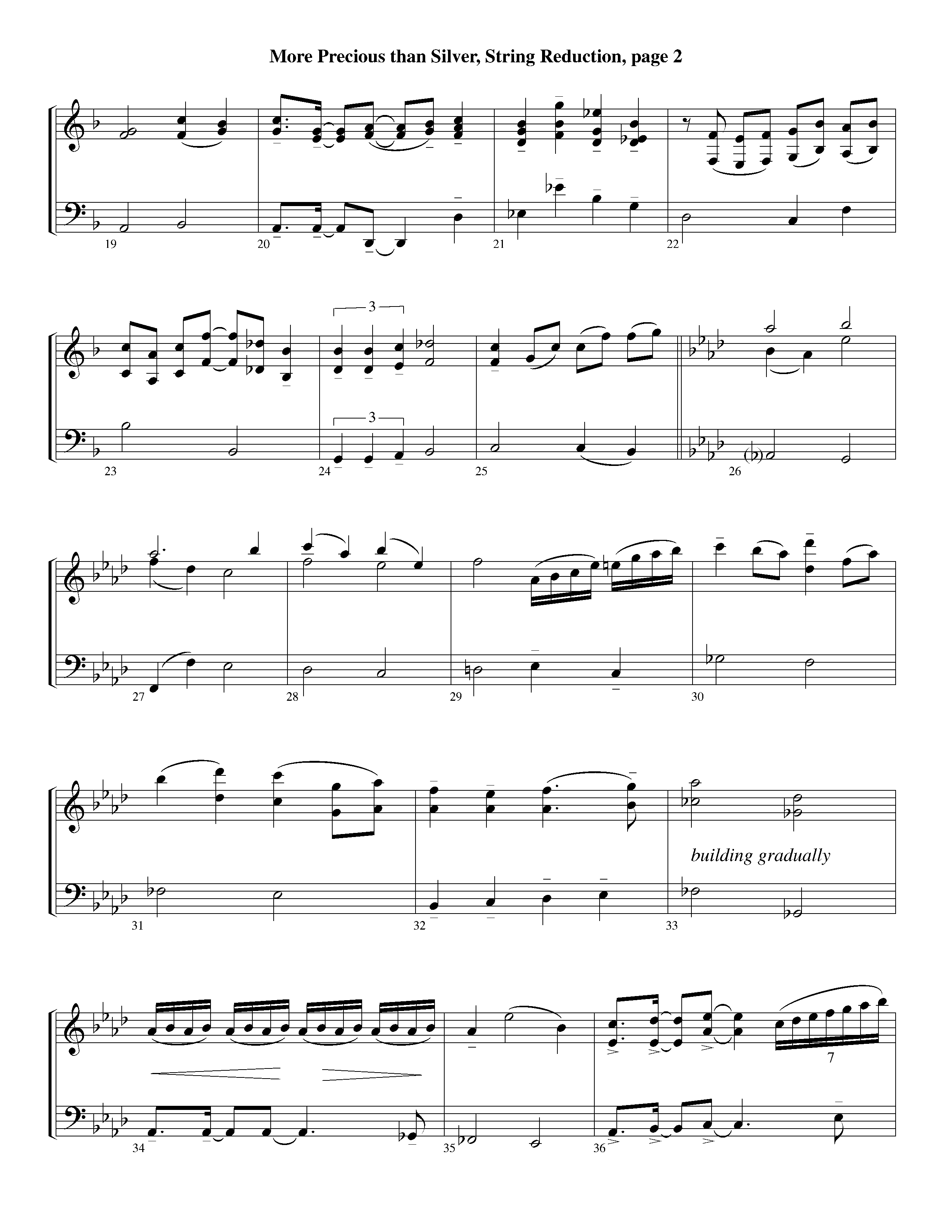 More Precious Than Silver (Instrumental) String Reduction (Lifeway Worship / Arr. Steve Dunn)