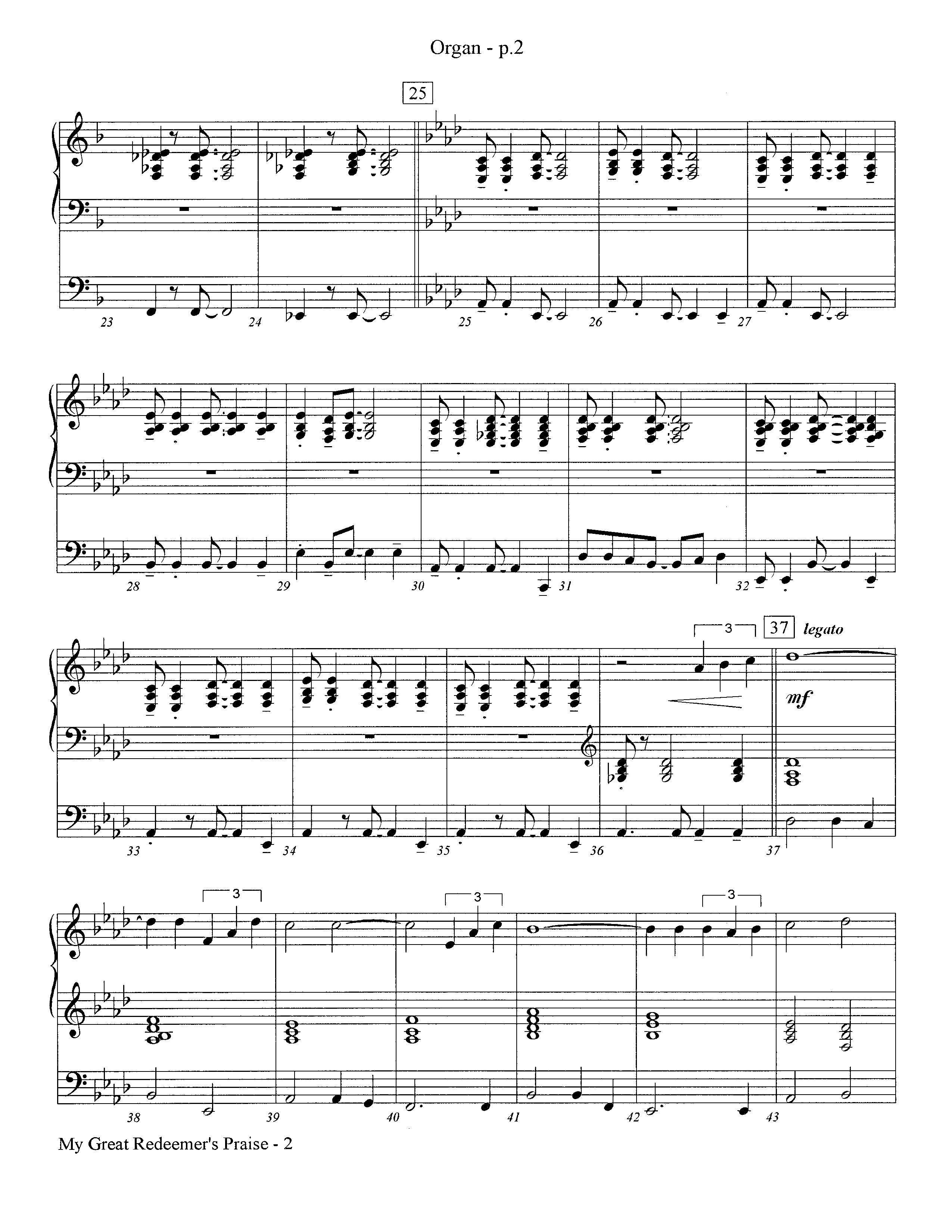 My Great Redeemer's Praise (Instrumental) Organ (Lifeway Worship / Arr. Jeff Cranfill)