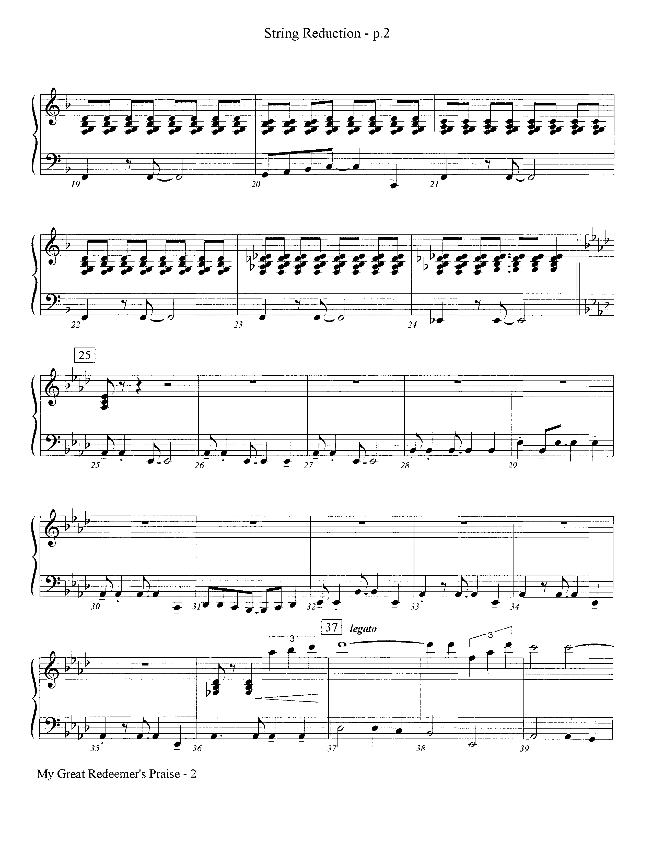 My Great Redeemer's Praise (Instrumental) String Reduction (Lifeway Worship / Arr. Jeff Cranfill)