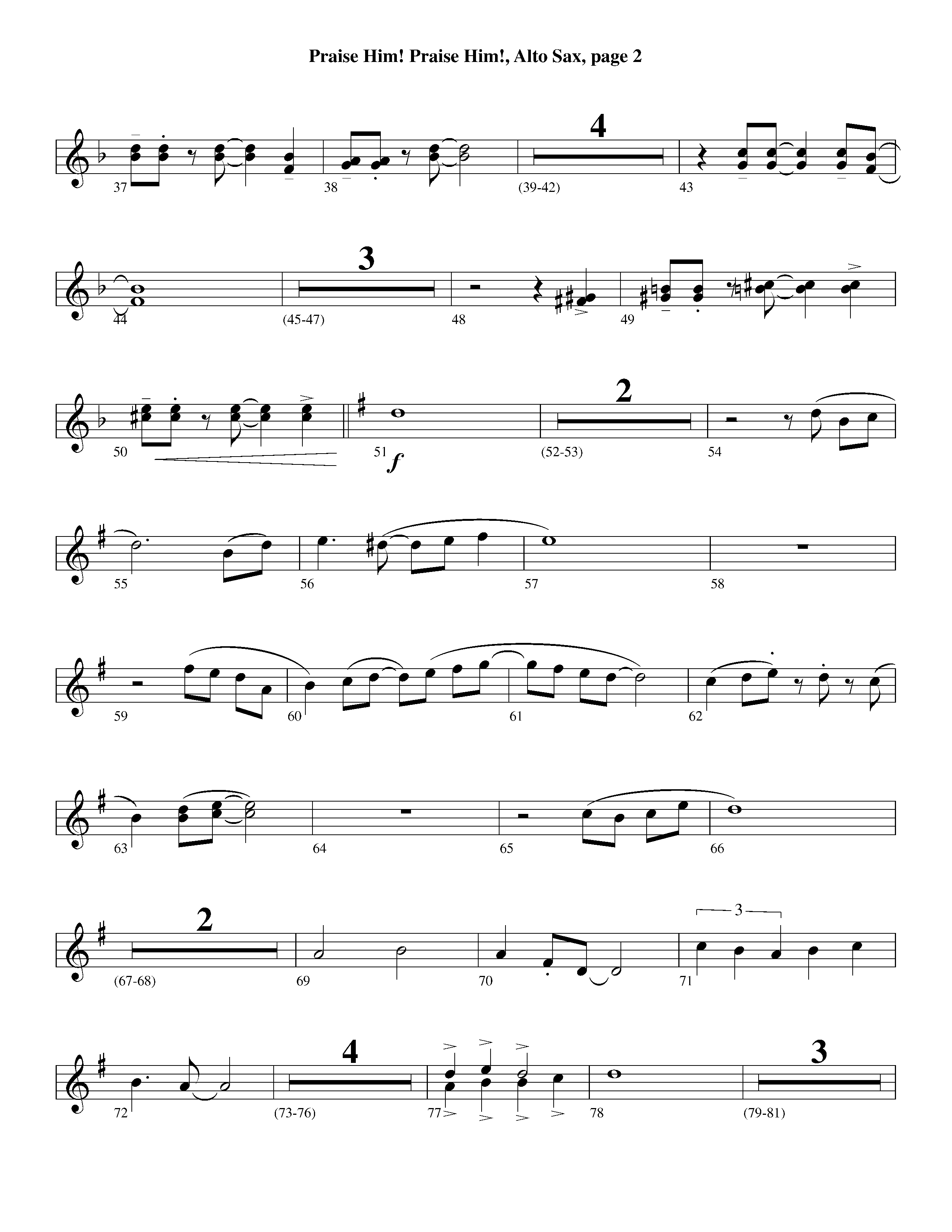 Praise Him Praise Him (Instrumental) Alto Sax (Lifeway Worship / Arr. Jeff Cranfill)