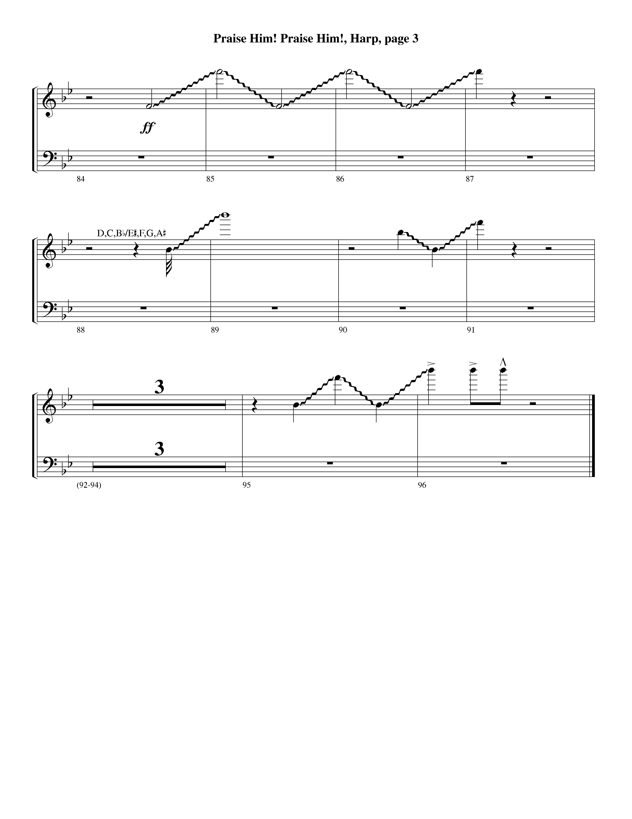 Praise Him Praise Him (Instrumental) Harp (Lifeway Worship / Arr. Jeff Cranfill)