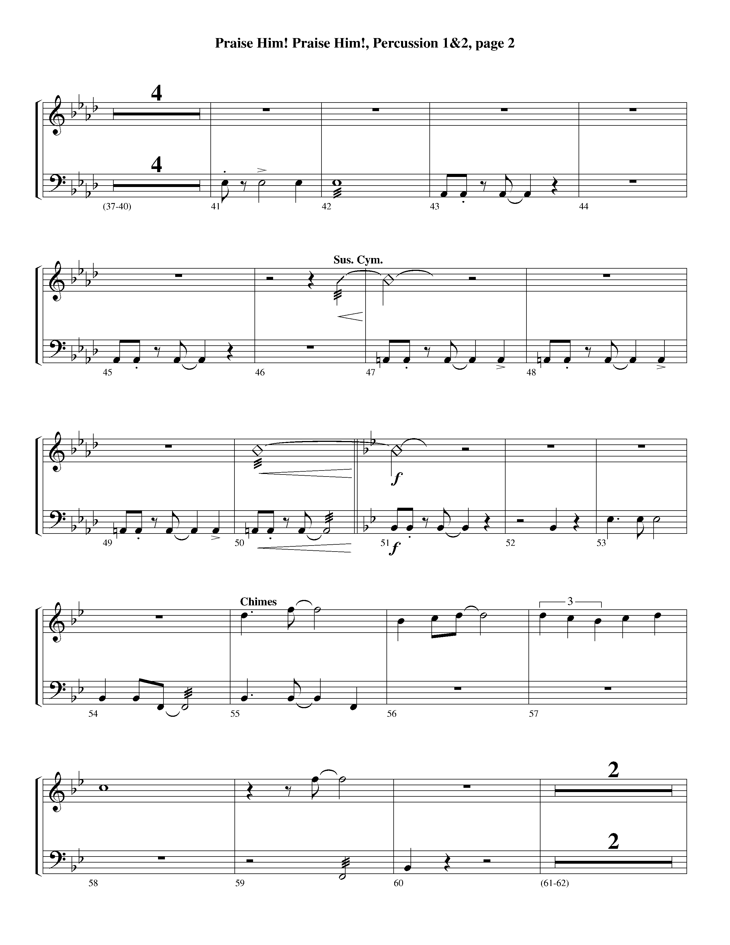 Praise Him Praise Him (Instrumental) Percussion 1/2 (Lifeway Worship / Arr. Jeff Cranfill)