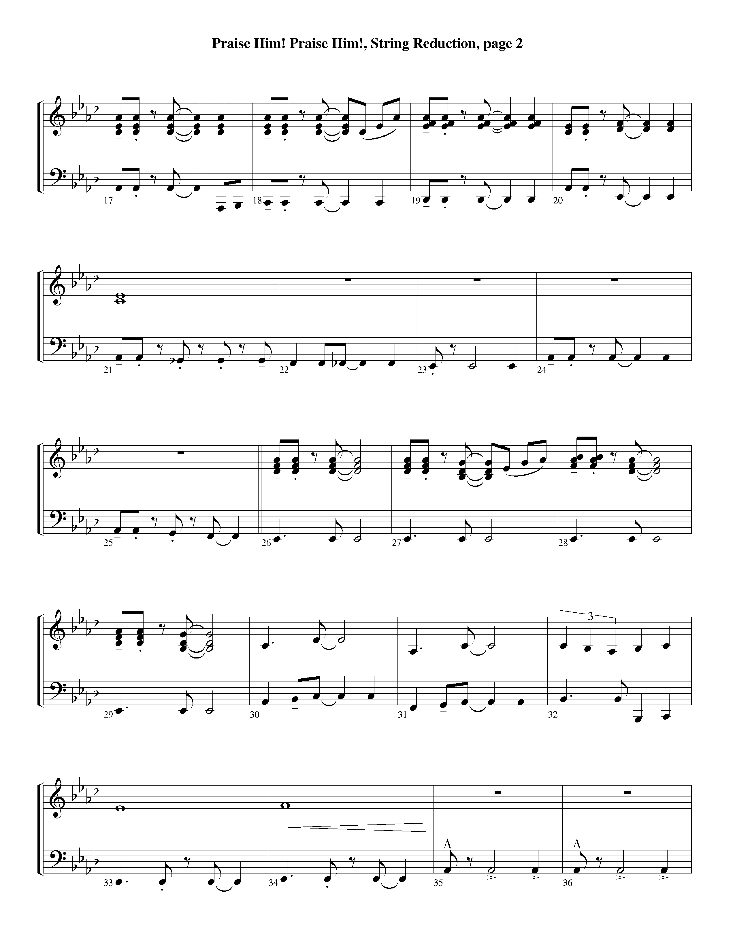 Praise Him Praise Him (Instrumental) String Reduction (Lifeway Worship / Arr. Jeff Cranfill)