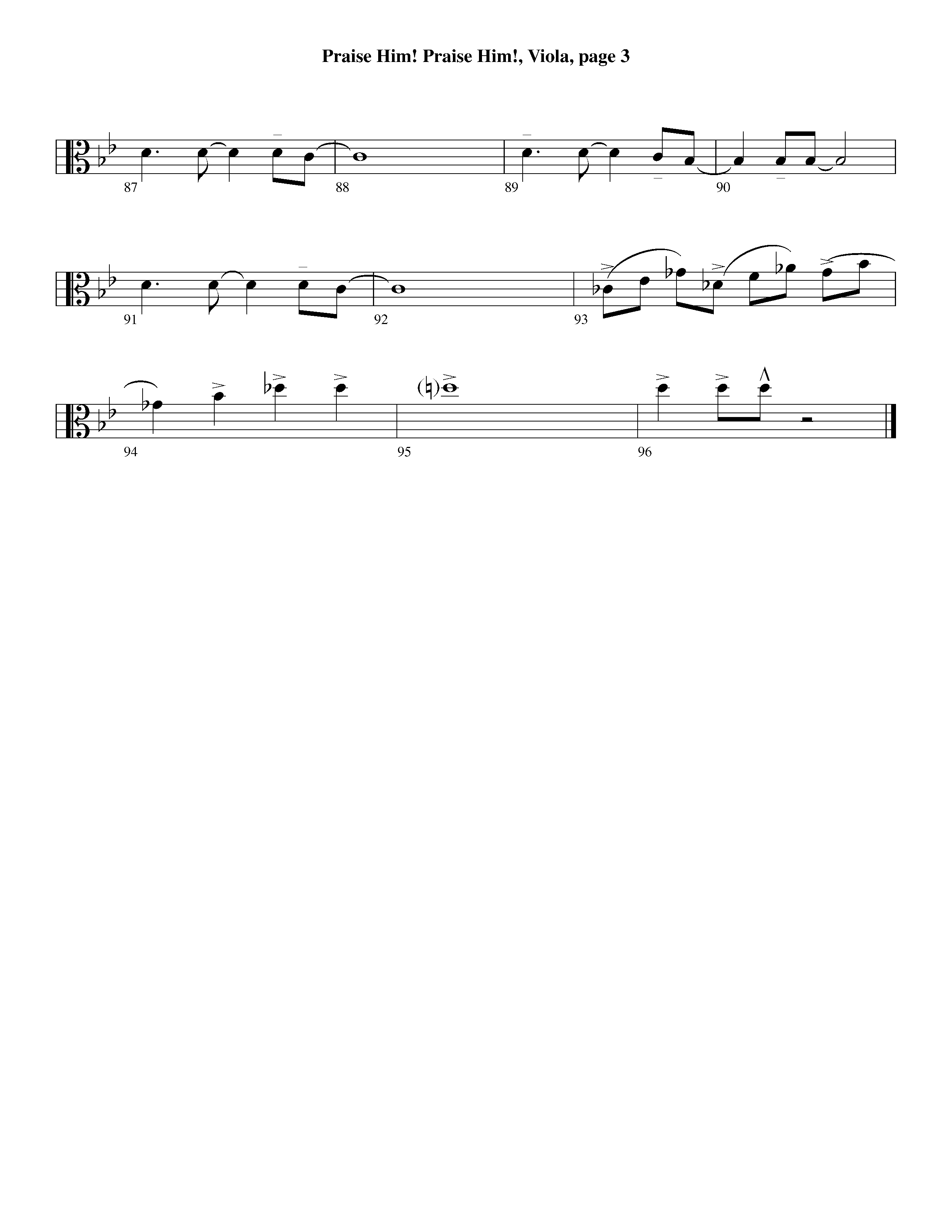 Praise Him Praise Him (Instrumental) Viola (Lifeway Worship / Arr. Jeff Cranfill)