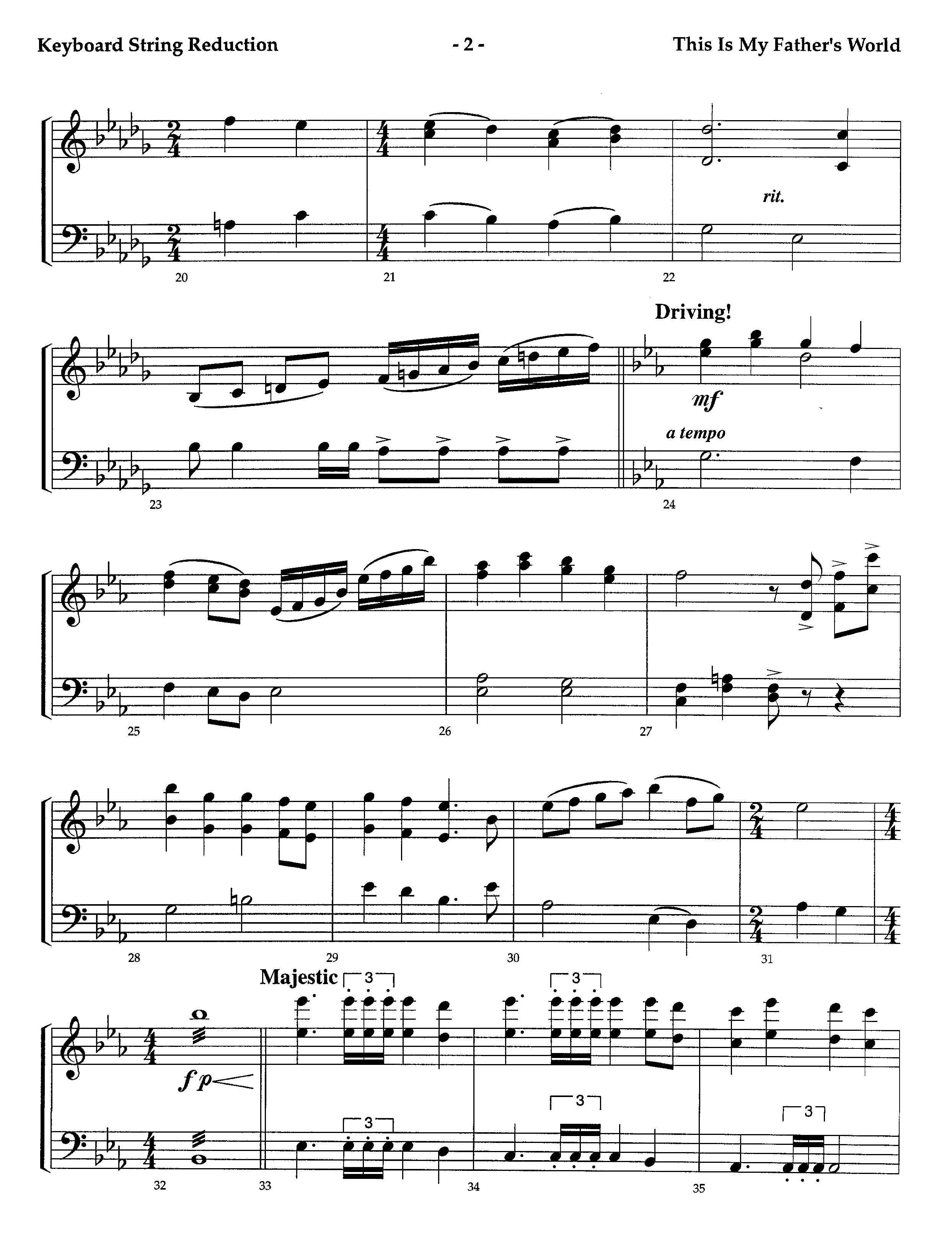 This Is My Father's World (Instrumental) String Reduction (Lifeway Worship / Arr. Jeff Anderson)