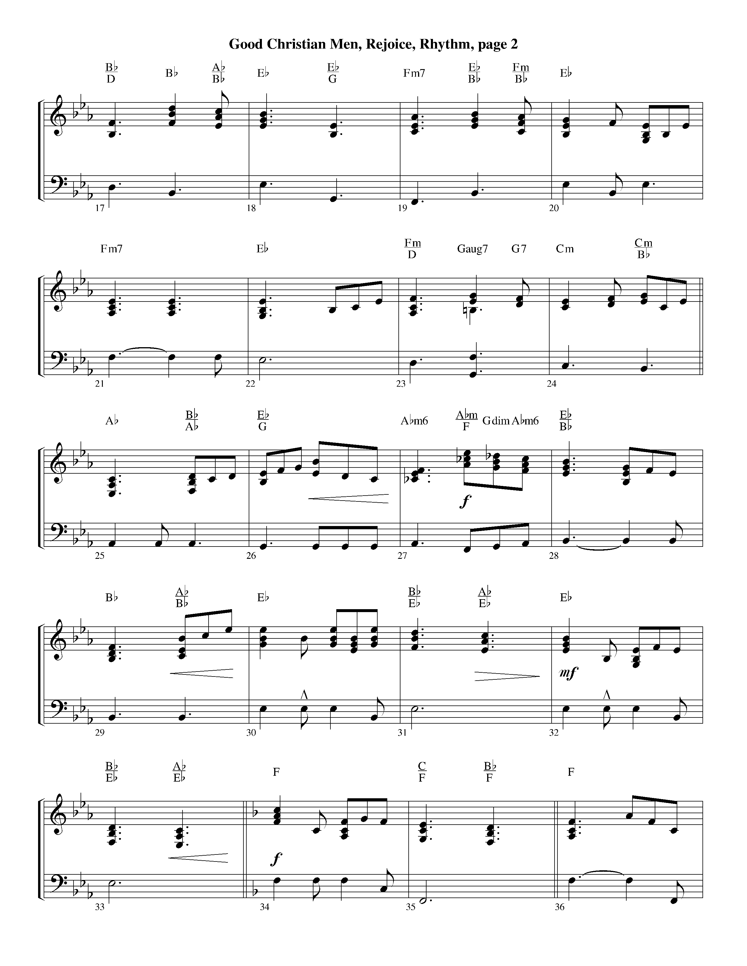 Good Christian Men Rejoice (Instrumental) Piano/Rhythm (Lifeway Worship / Arr. Ed Dickinson)