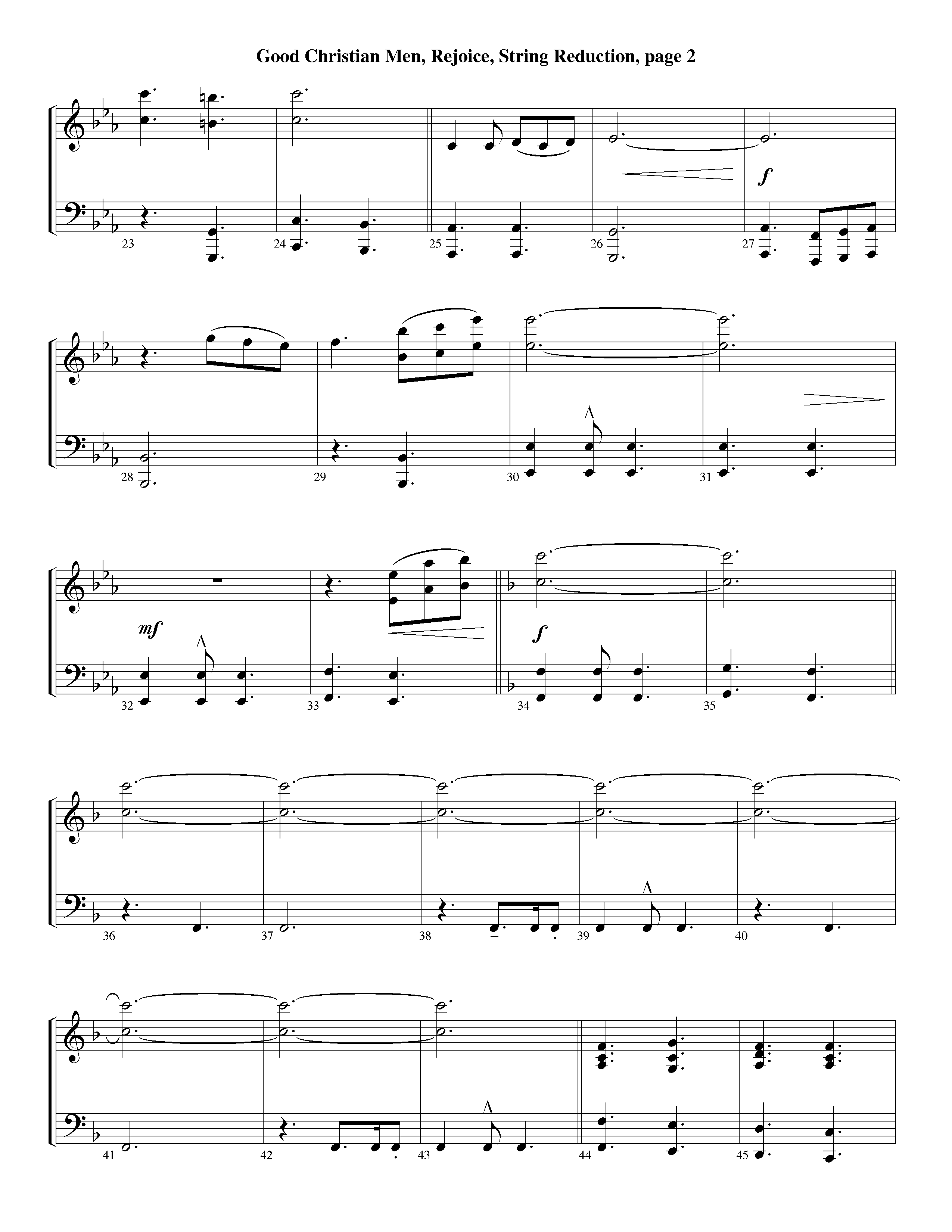 Good Christian Men Rejoice (Instrumental) String Reduction (Lifeway Worship / Arr. Ed Dickinson)