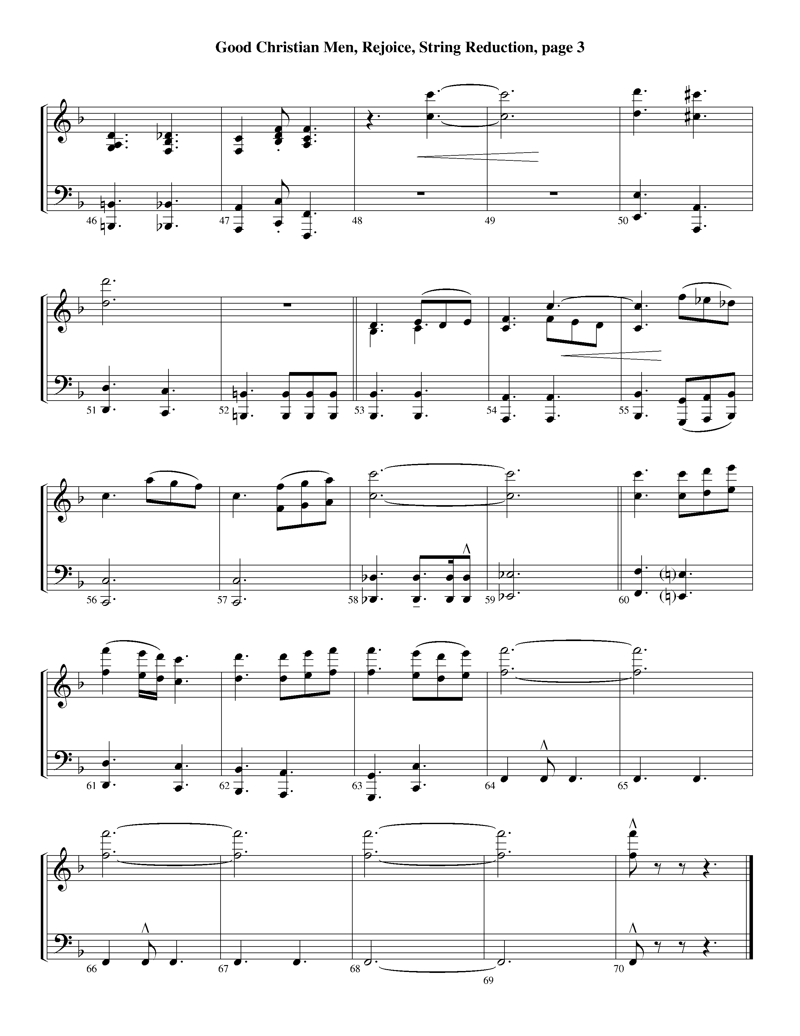 Good Christian Men Rejoice (Instrumental) String Reduction (Lifeway Worship / Arr. Ed Dickinson)