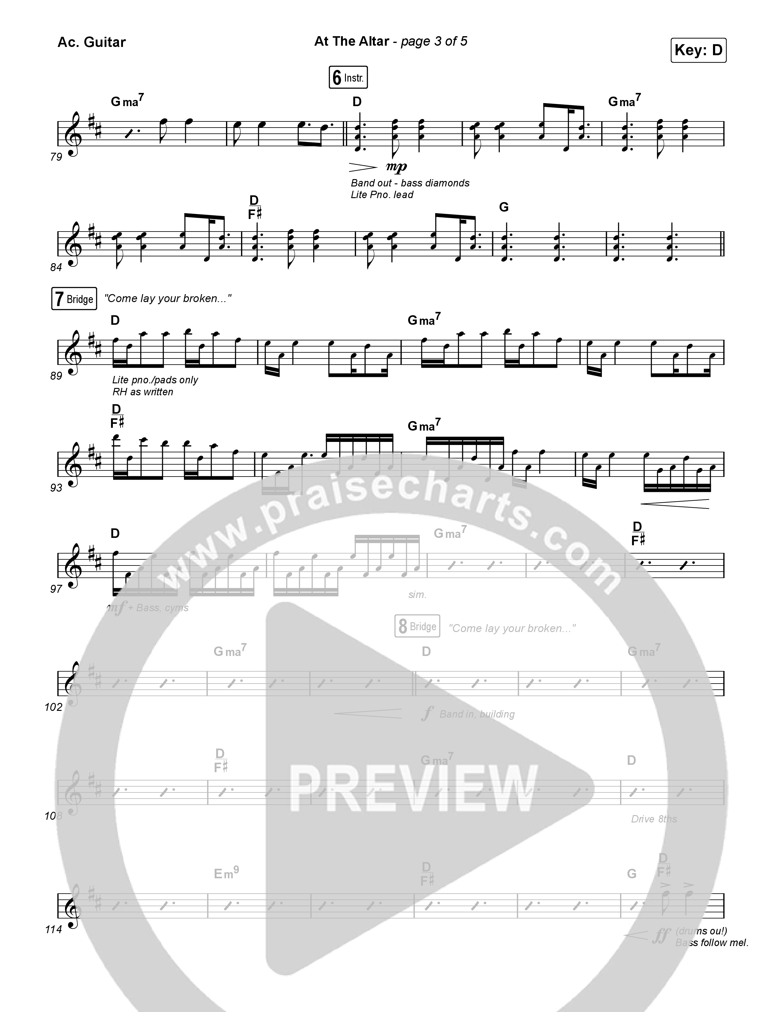 At The Altar Acoustic Guitar (ELEVATION RHYTHM / Abbie Gamboa / Tiffany Hudson)