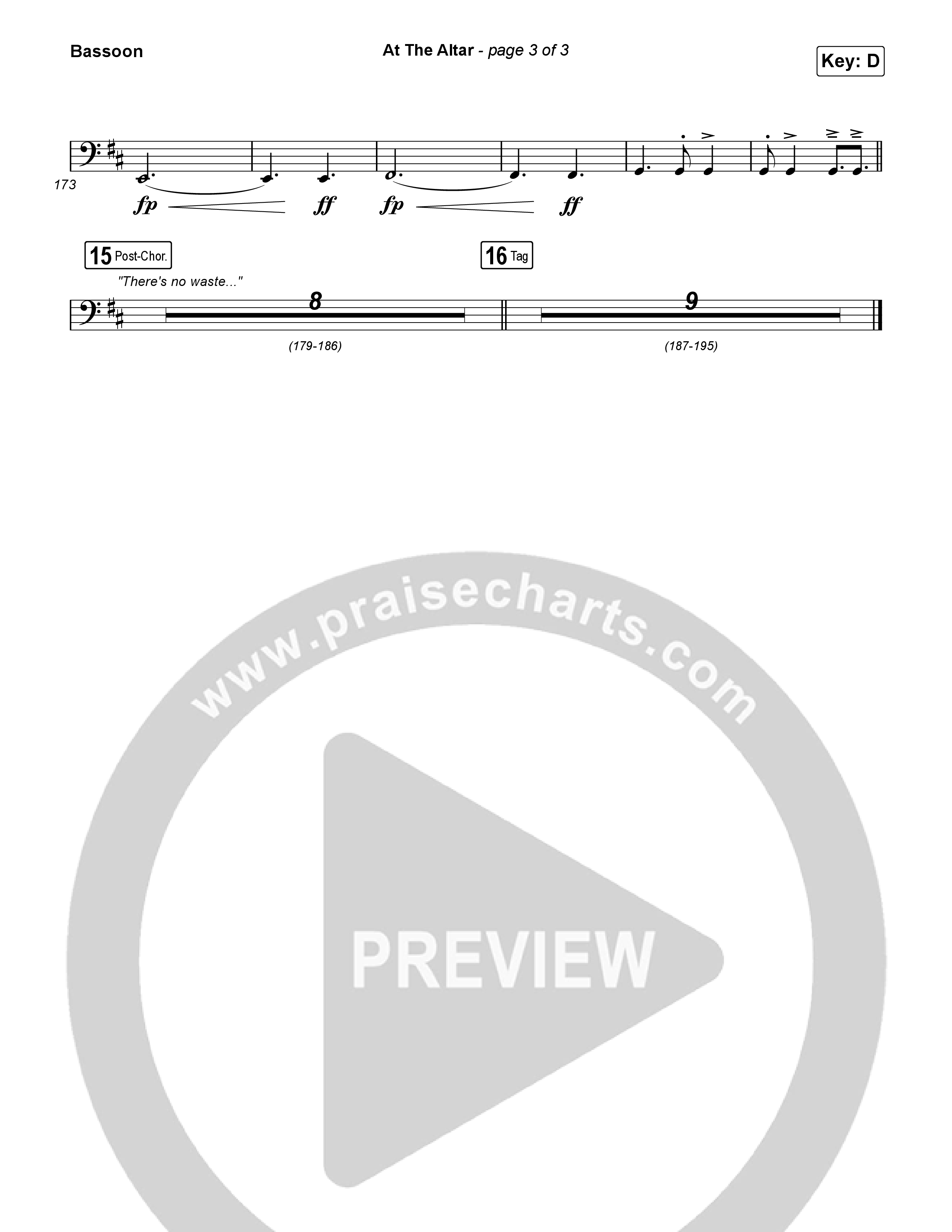 At The Altar Bassoon (ELEVATION RHYTHM / Abbie Gamboa / Tiffany Hudson)