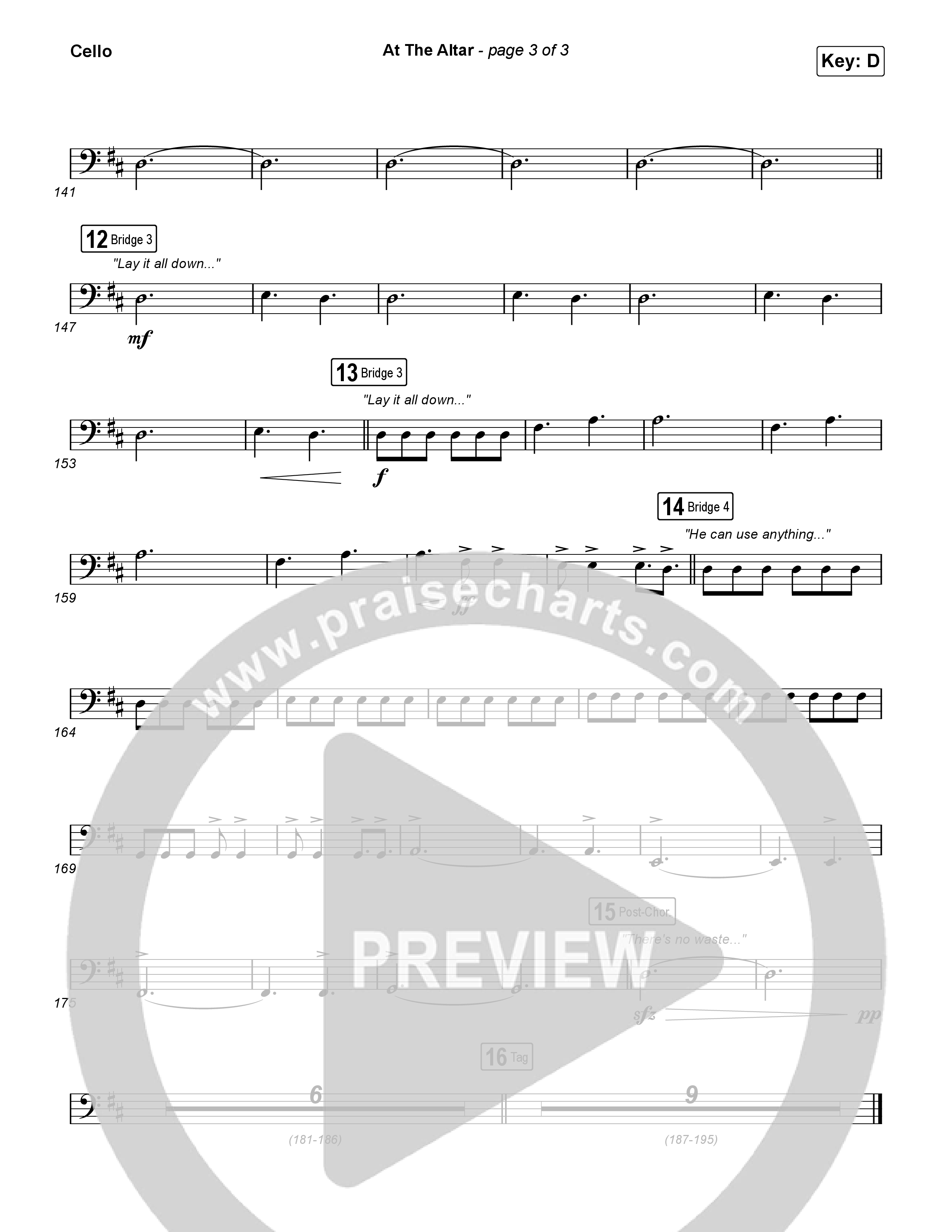 At The Altar Cello (ELEVATION RHYTHM / Abbie Gamboa / Tiffany Hudson)