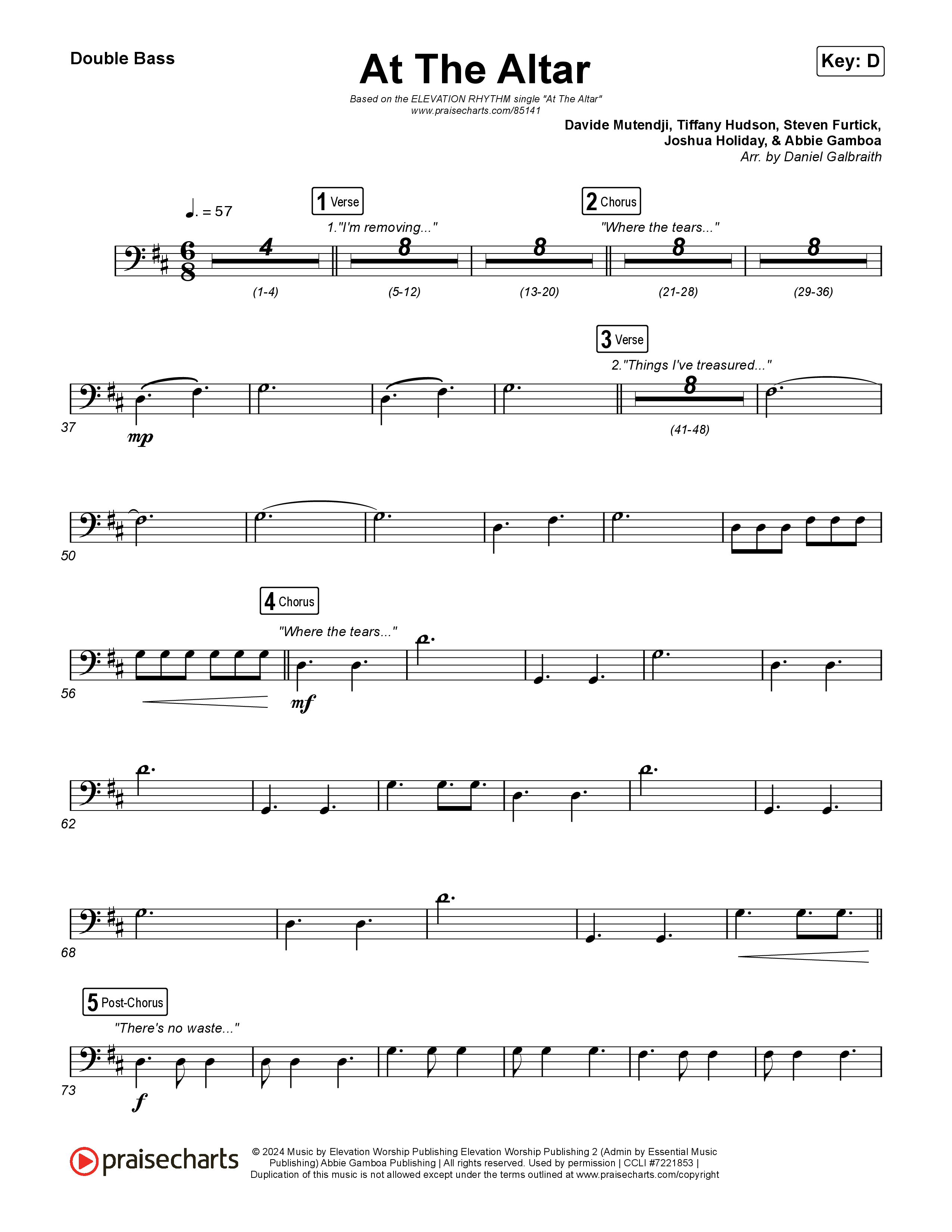 At The Altar String Bass (ELEVATION RHYTHM / Abbie Gamboa / Tiffany Hudson)