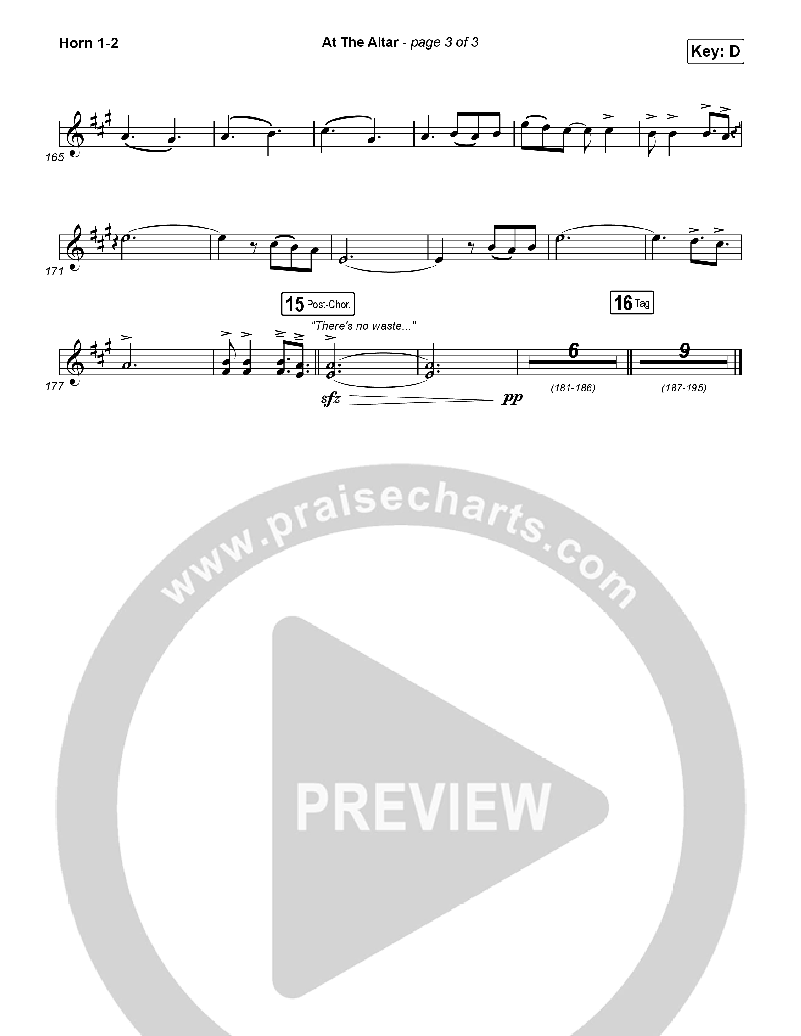 At The Altar French Horn 1,2 (ELEVATION RHYTHM / Abbie Gamboa / Tiffany Hudson)