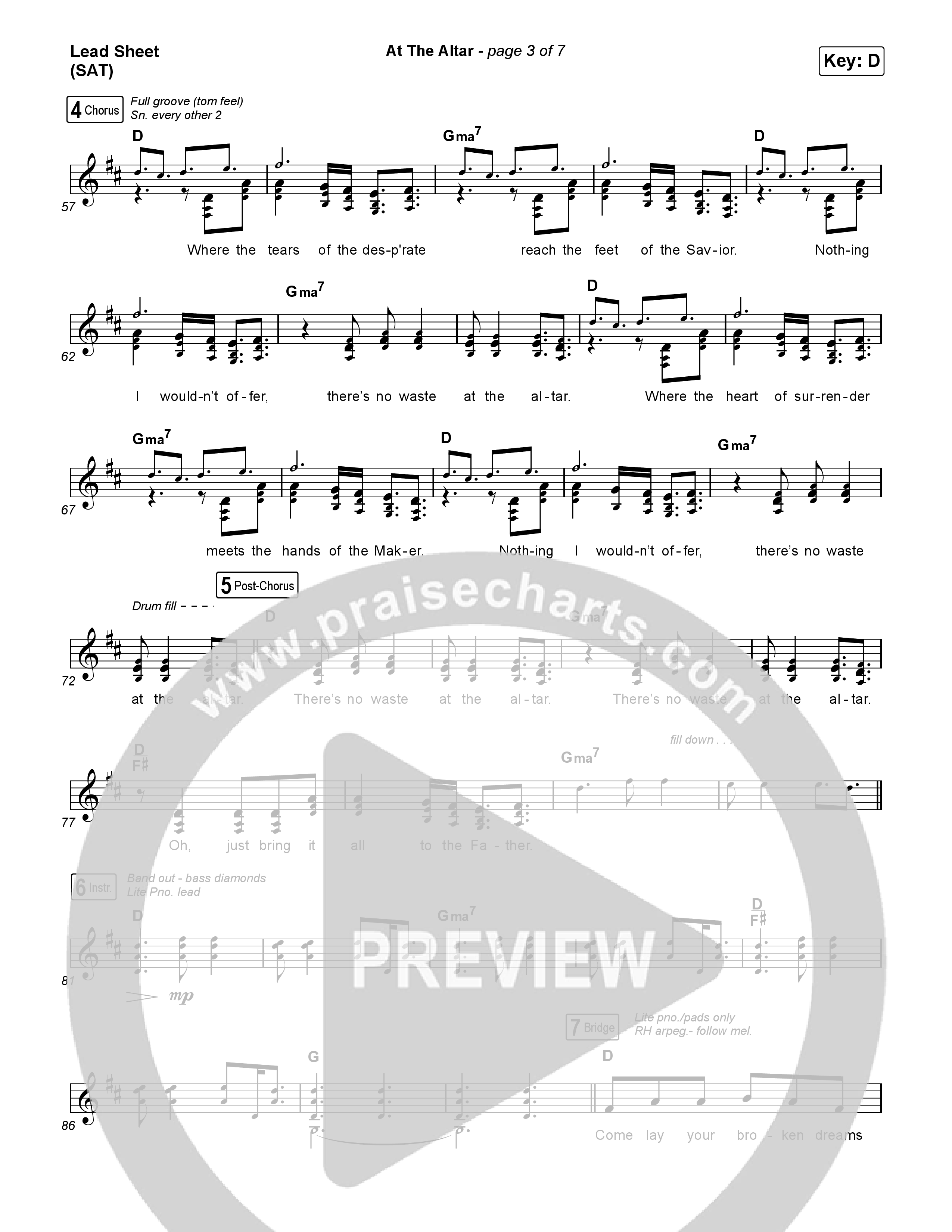 At The Altar Lead Sheet (SAT) (ELEVATION RHYTHM / Abbie Gamboa / Tiffany Hudson)