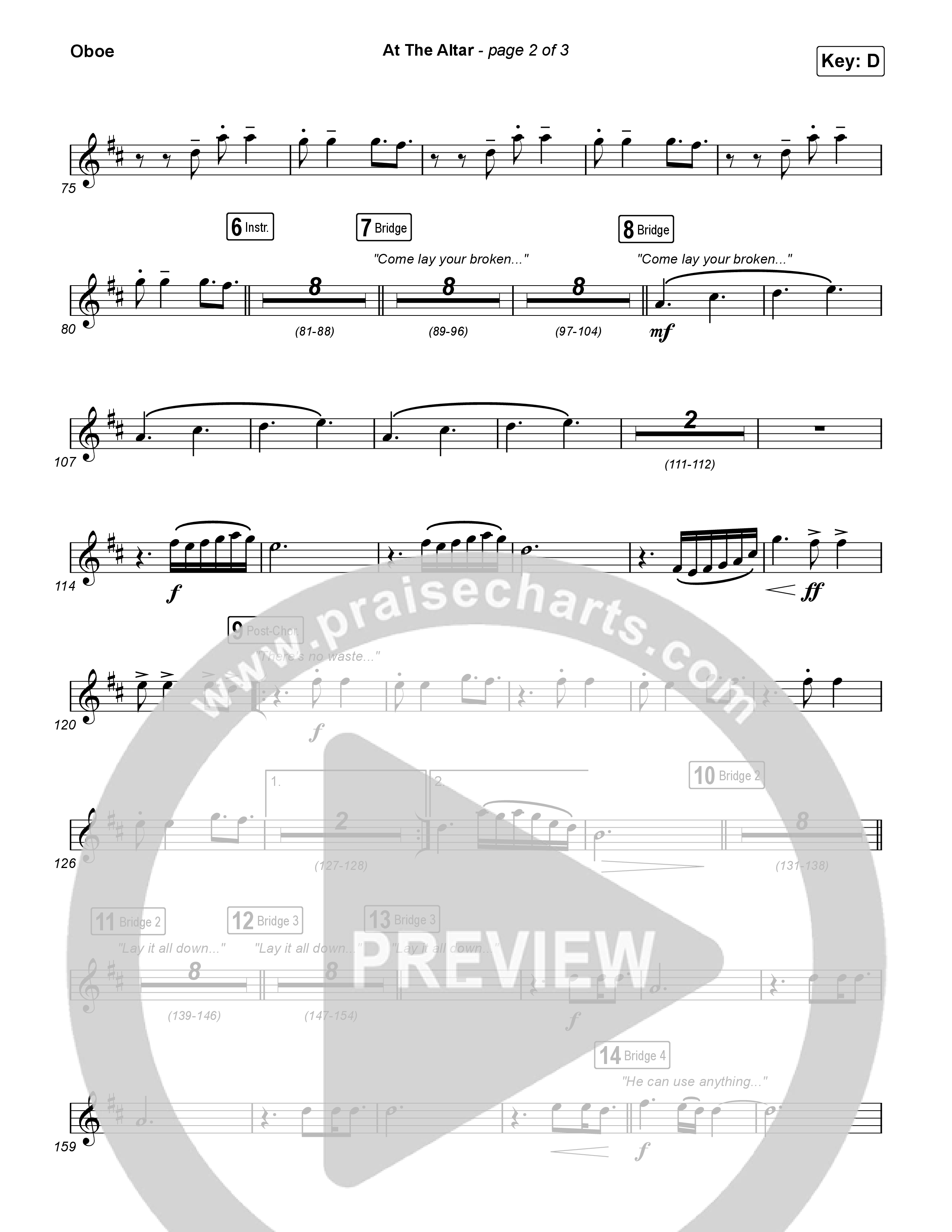 At The Altar Oboe (ELEVATION RHYTHM / Abbie Gamboa / Tiffany Hudson)